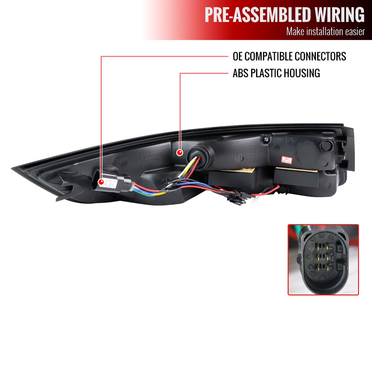 2005-2008 Porsche 911 997 Carrera / 911 997 GT3 LED Tail Lights Matt Black