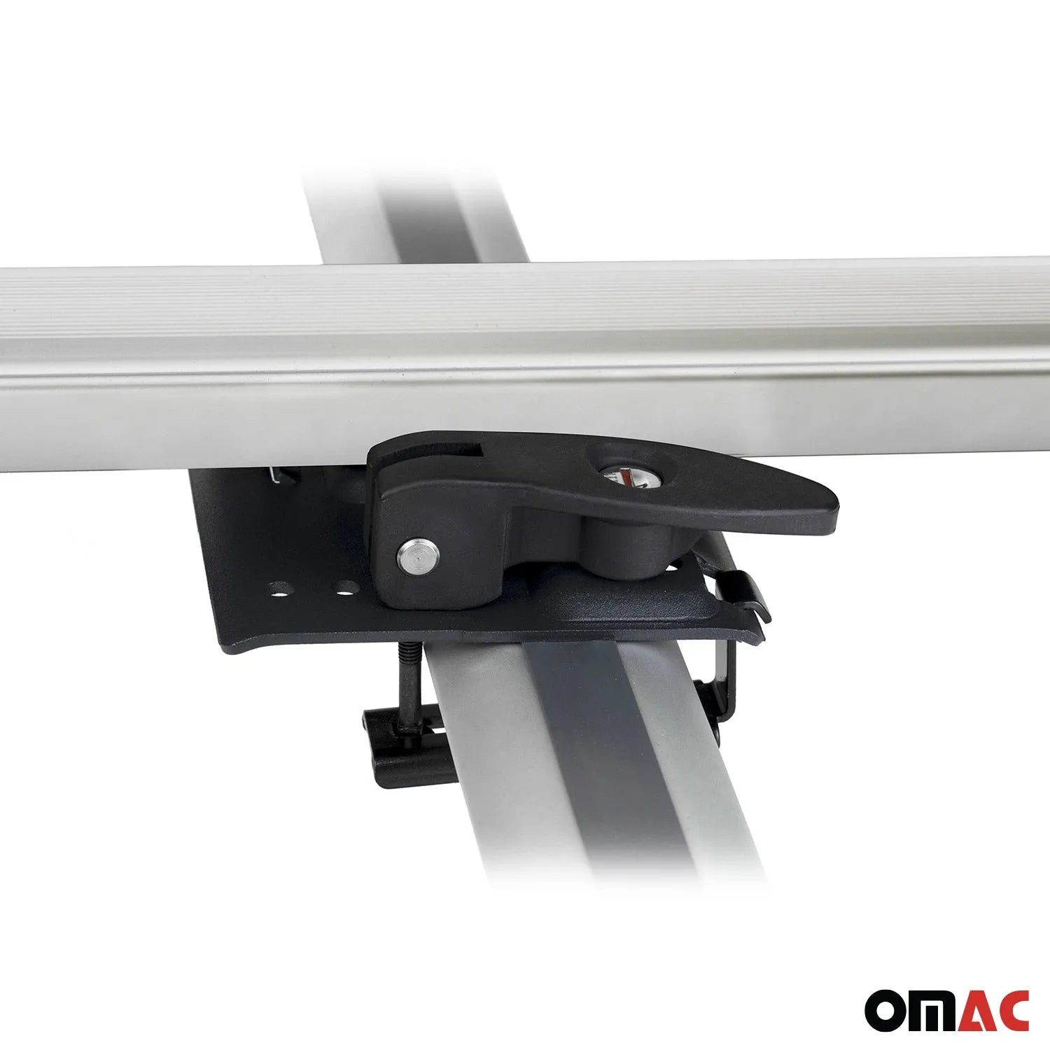 Bike Carrier Roof Rail Rack Cross Bars Luggage 54" Black Aluminum Set