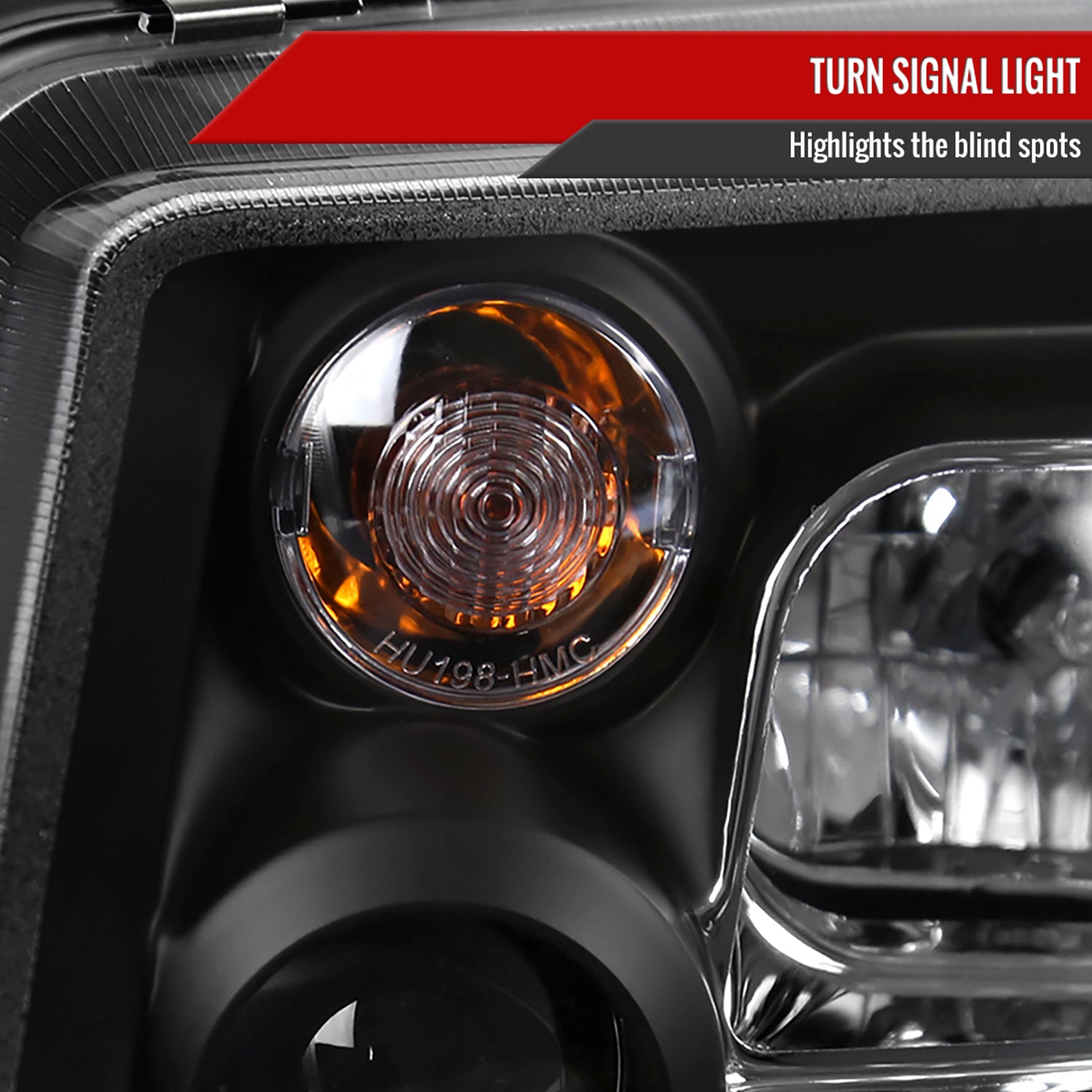 1999-2004 VW Jetta/Bora Projector Headlights R8 LED Light Strip Matt Black
