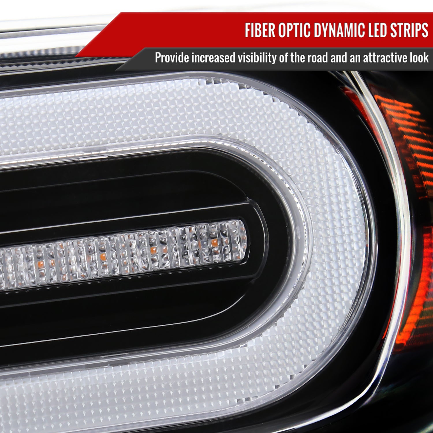 2007-2014 Toyota FJ Cruiser Full LED Projector Headlights LED Signal Black