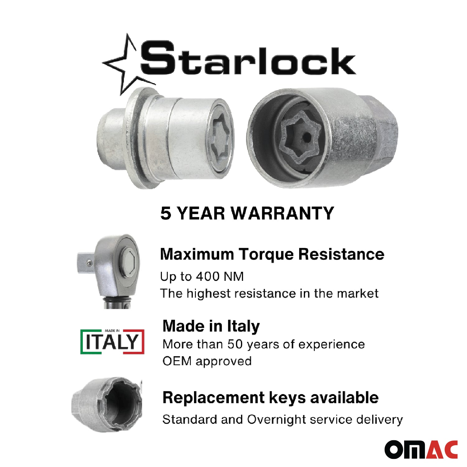 Wheel Lock Kit for Mitsubishi Lancer Outlander M12X1,5 Nut Silver 4Locks