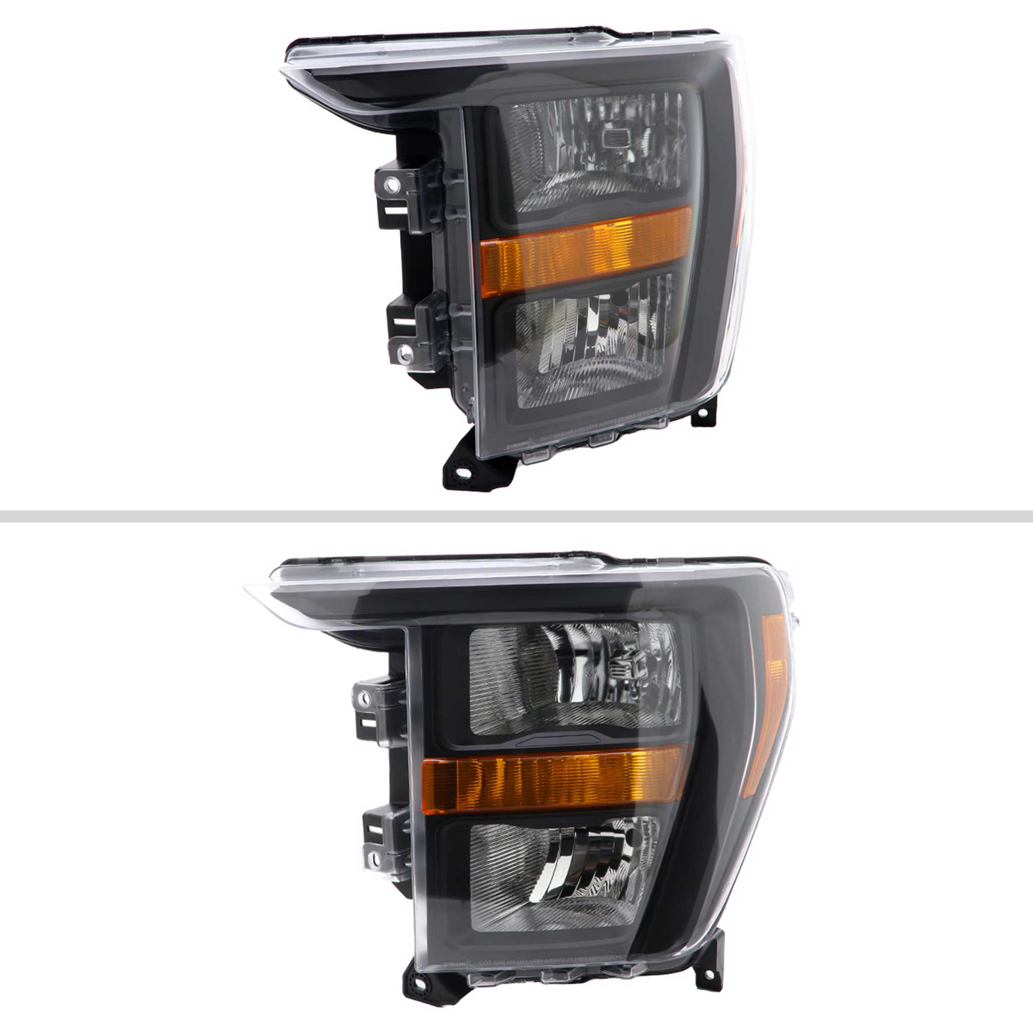 For Ford F-150 2021-2023 Factory Style Headlight Matte Black Housing Clear Lens Driver Side Only