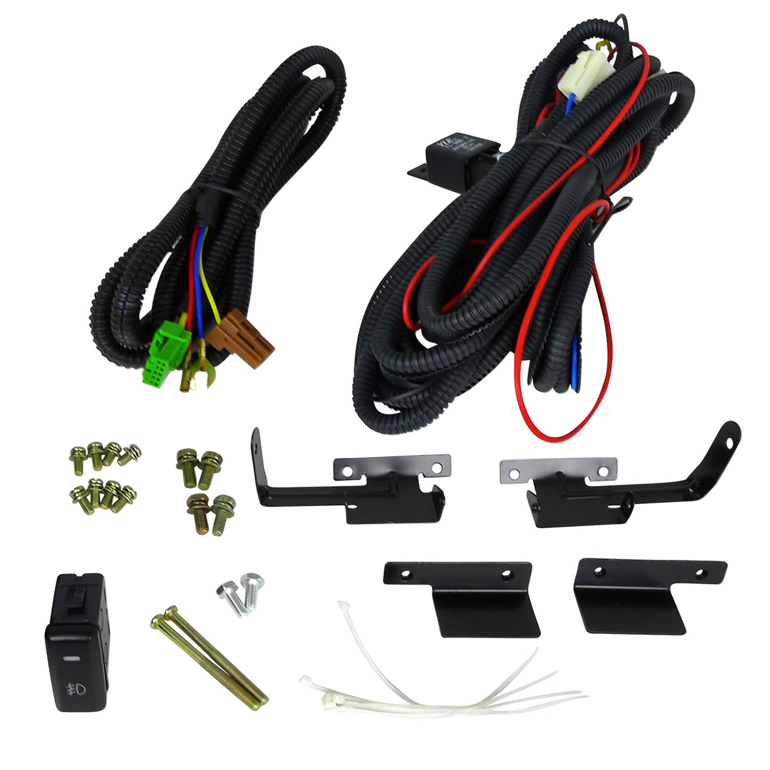 1996-1998 Honda Civic H3 Fog Lights Kit Chrome Housing/Smoke Lens