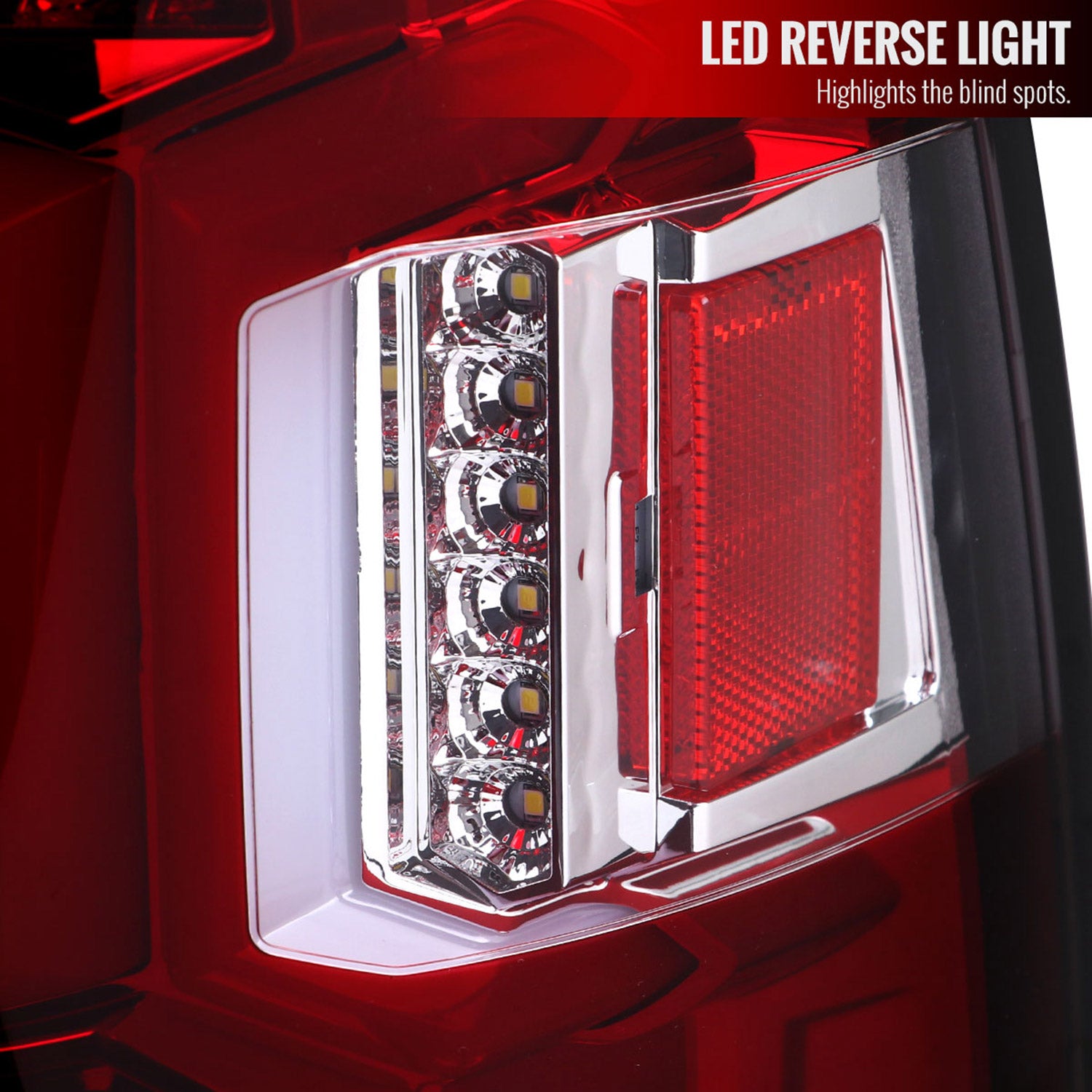 2019-2024 Dodge RAM 2500/3500 LED Sequential Signal Tail Lights Chrome/Red