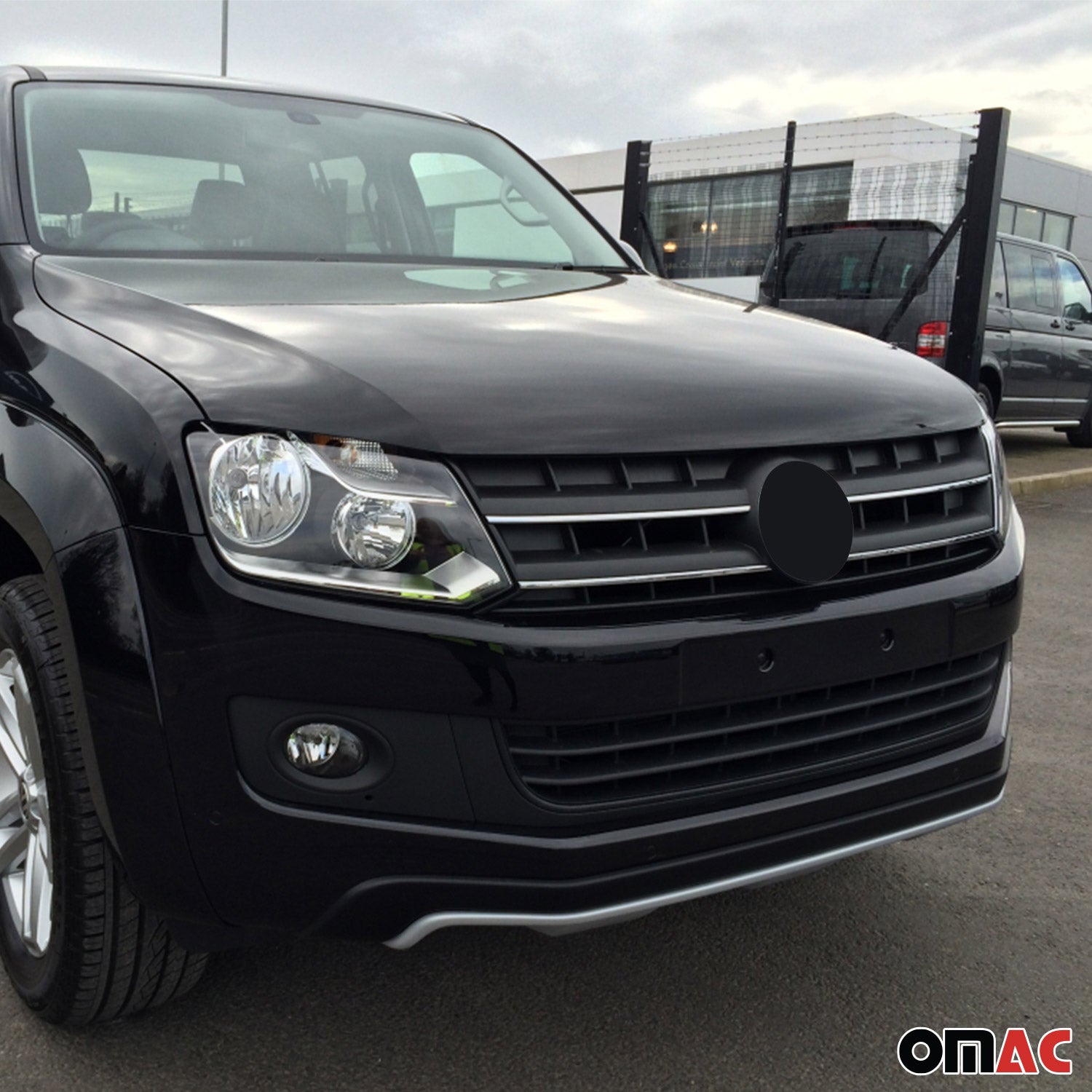 2010-2016 VW Amarok Front Bumper Grill Trim Molding Stainless Steel Silver 4 Pcs