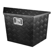 Universal 15~28" Black Heavy Duty Truck Trailer Tongue Tool Box w/ Lock & Keys