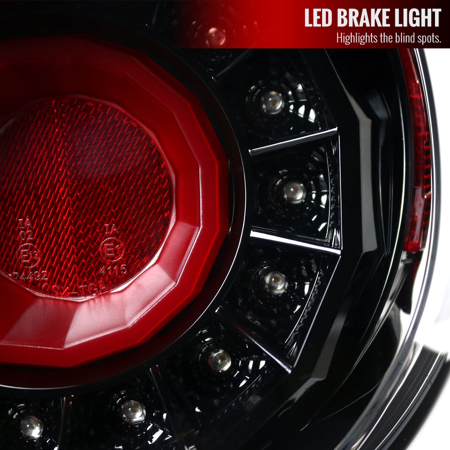 2012-2016 Scion FRS/ BRZ/ Toyota 86 LED Sequential Tail Lights Jet Black/Clear