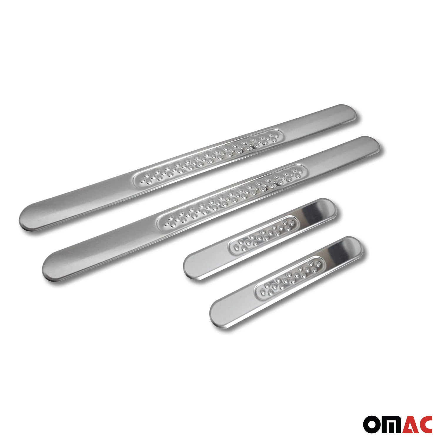 Toyota Door Sill Scuff Plate Scratch Protector Gloss Stainless Steel Silver 4 Pcs