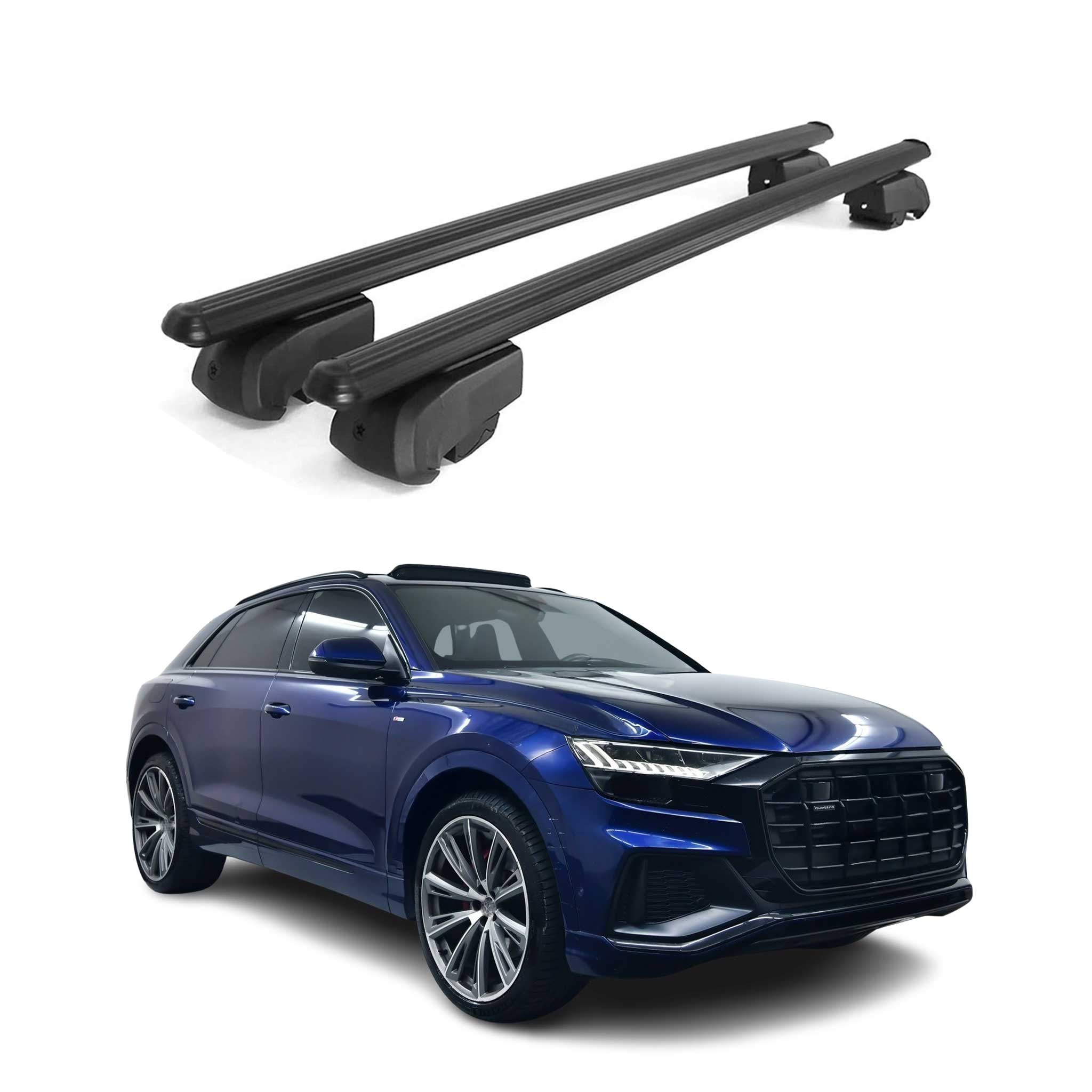 2019-2026 Audi Q8 Roof Rack Cross Bars Black