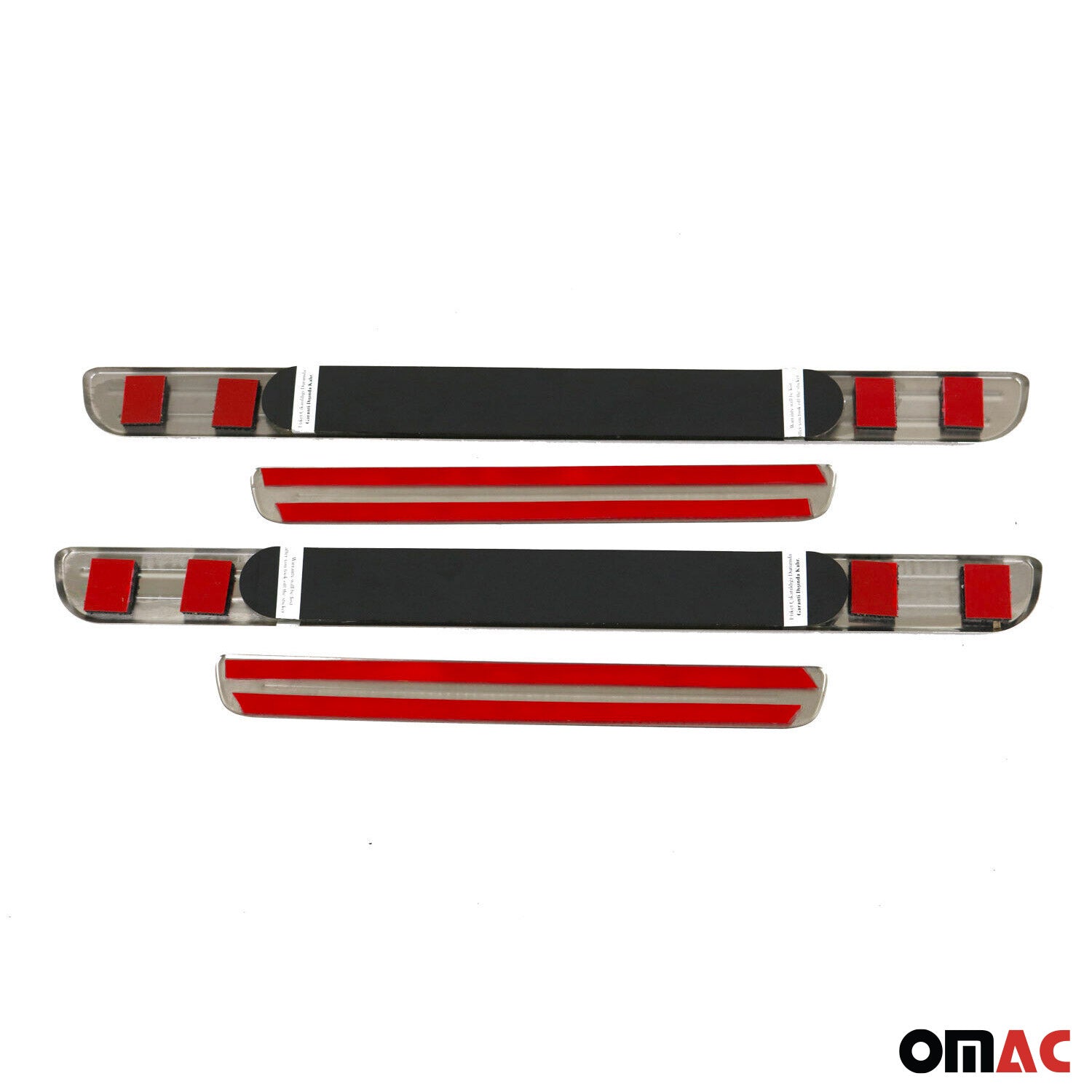 Mercedes E Class Door Sill Scuff Plate Illuminated Sport Steel Silver 4 Pcs