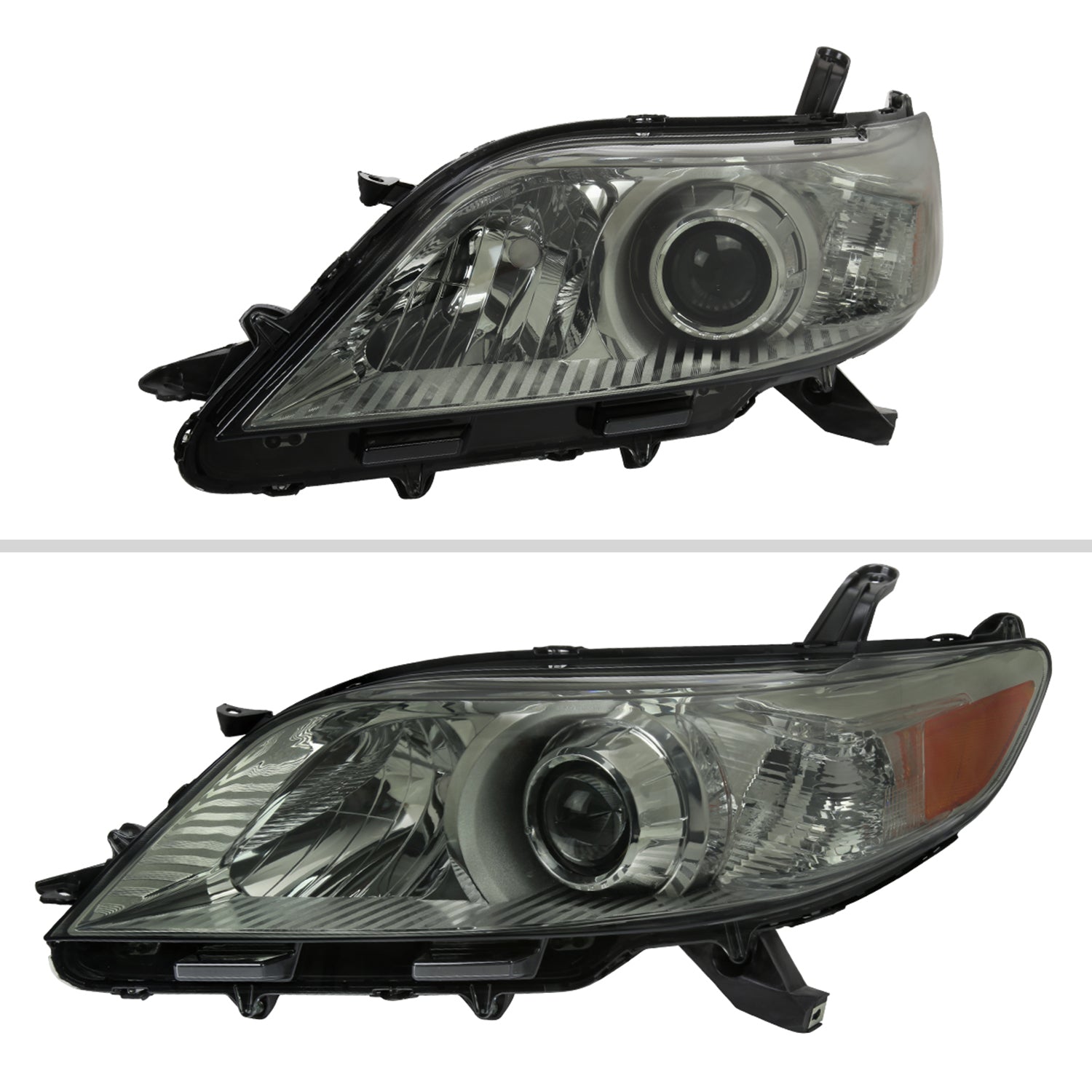 2011-2020 Toyota Sienna Projector Headlights Chrome Housing/Smoke Lens