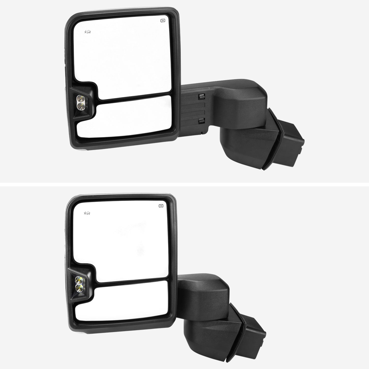 2020-2024 Chevy Silverado/Sierra 2500HD/3500HD Heated Chrome Towing Mirrors