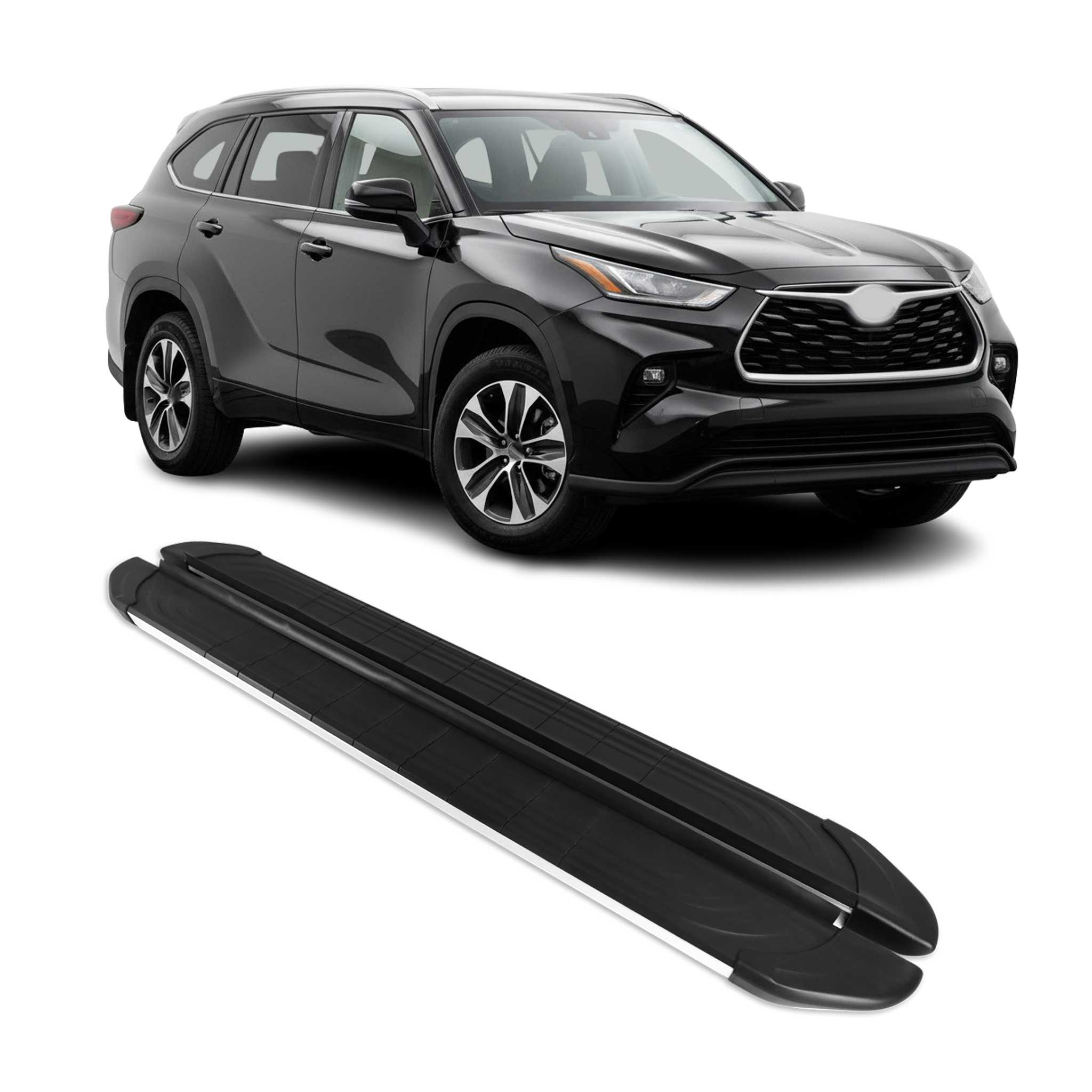 2020-2026 Toyota Highlander Nerf Bar Side Step Running Boards Alu 2x