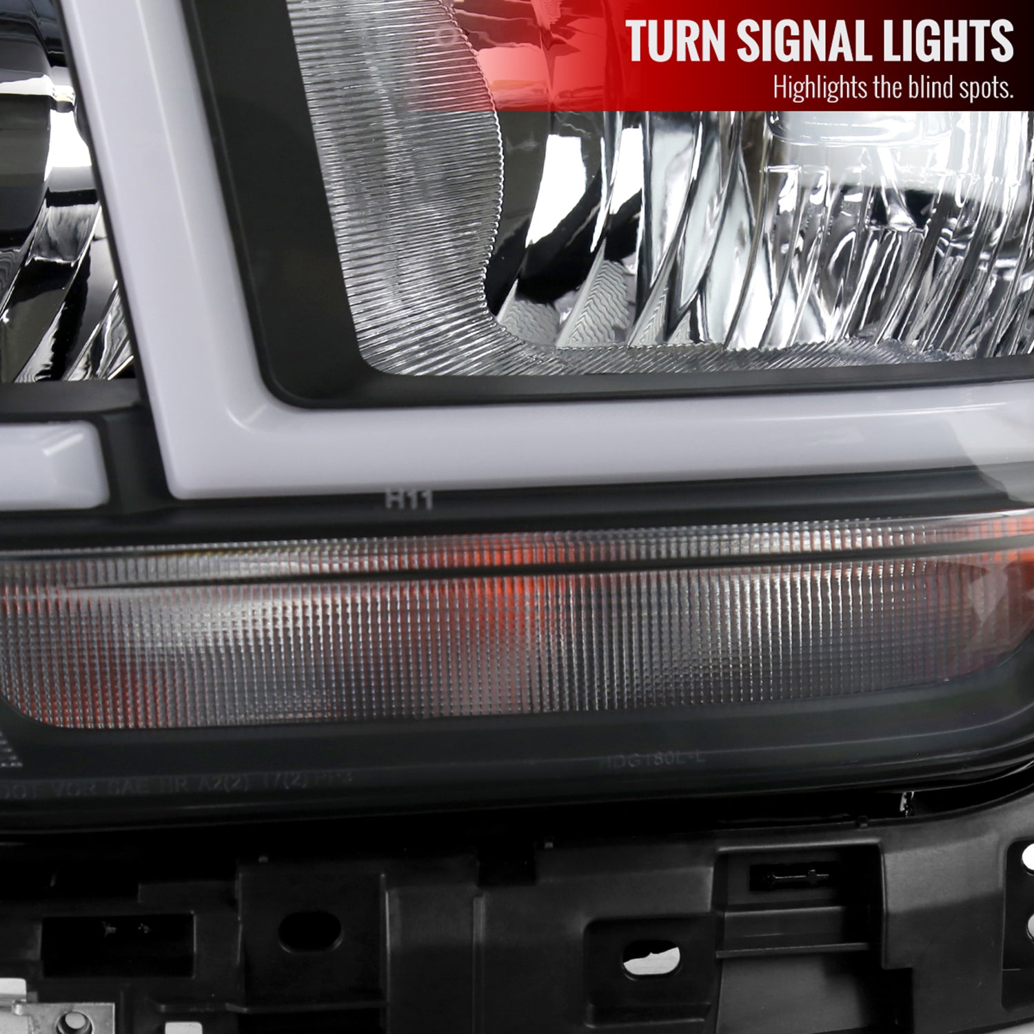 2019-2024 Dodge RAM 2500/3500/4500/5500 LED Bar Factory Headlights Matt Black