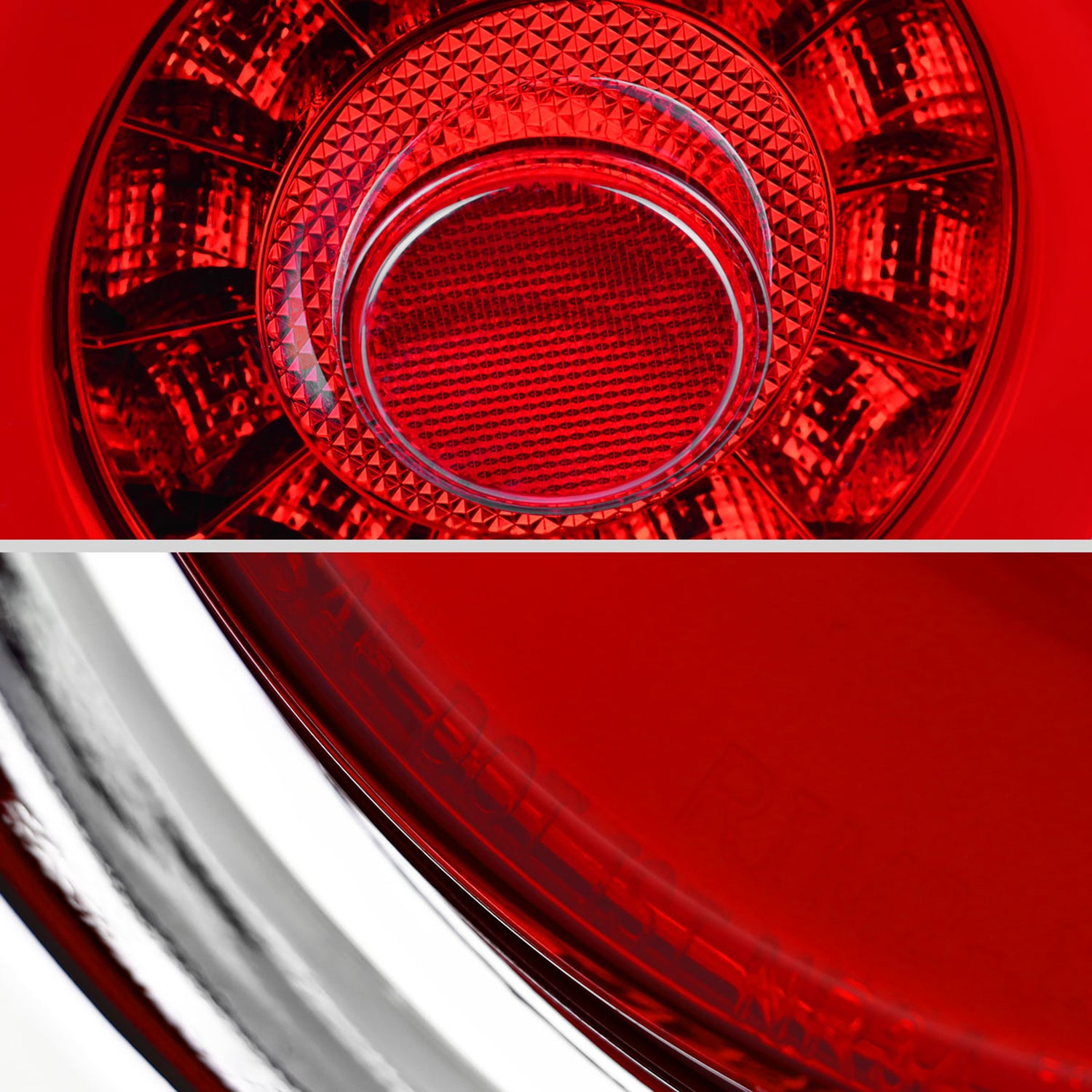 1999-2002 Nissan Skyline GT R34 JDM Red LED Tail Lights Chrome/Red Lens