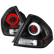 2006-2013 Chevy Impala/ 14-2016 Impala Limited LED Tail Lights Matt Black/Clear