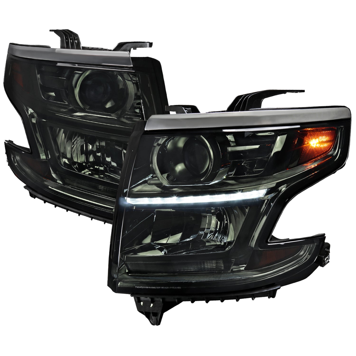2015-2020 Chevy Tahoe Suburban/ 16-202019 Suburban 3500HD Headlights LED Smoke