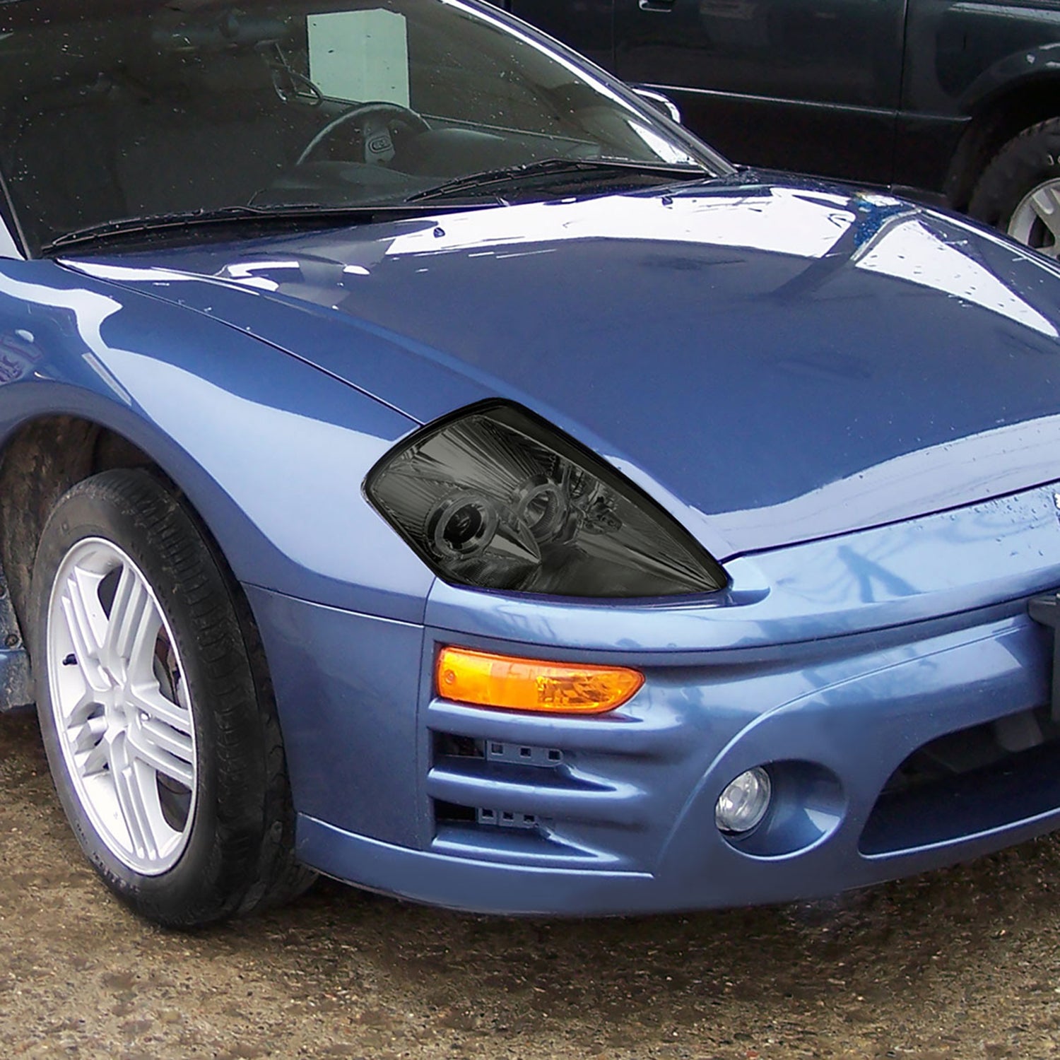 2000-2005 Mitsubishi Eclipse Dual Halo Projector Headlights Chrome/Smoke Lens