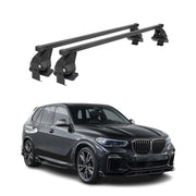 Top Roof Racks Cross Bars fits BMW X5 G05 2019-2026 2Pcs Black Steel