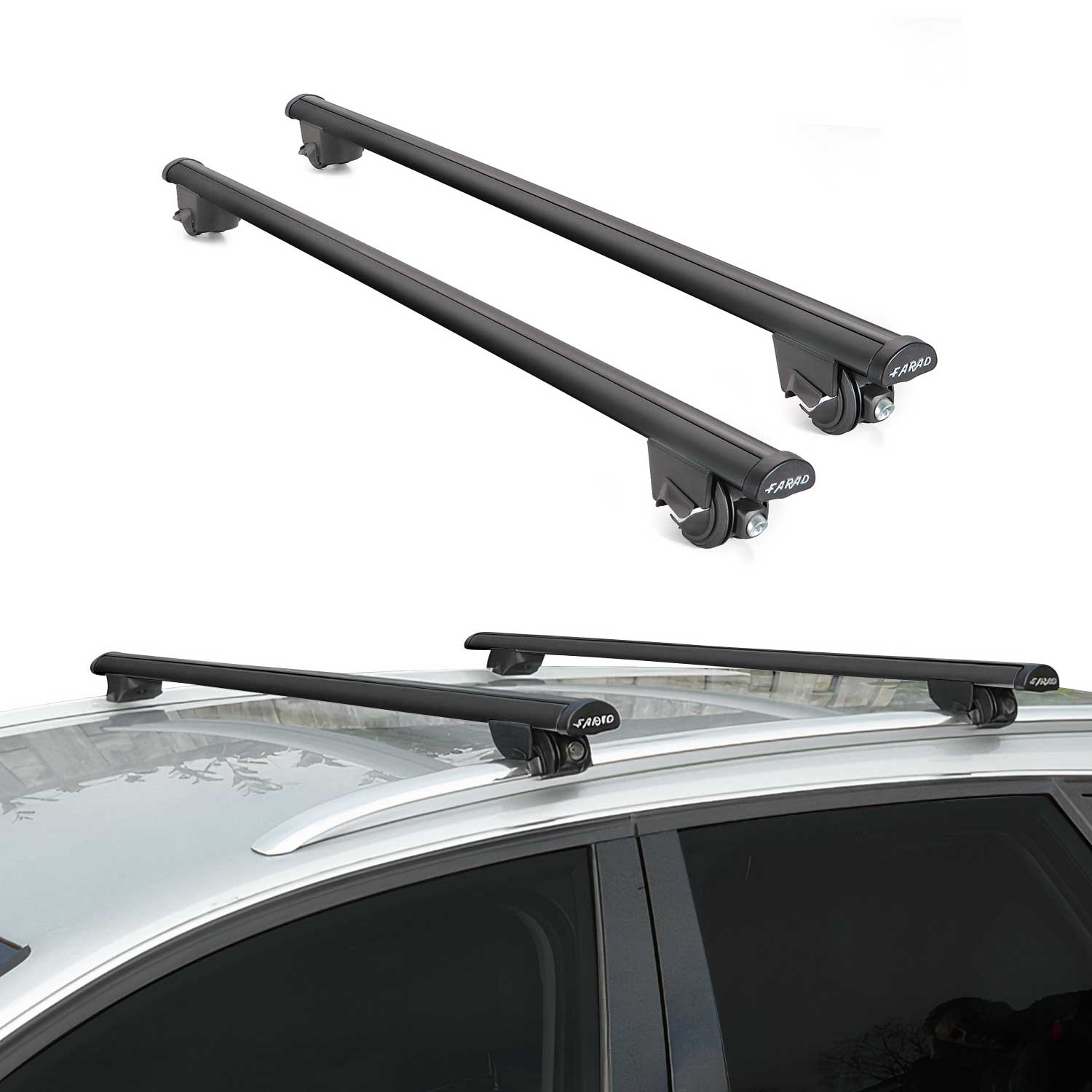 2018-2024 BMW X3 G01 Roof Rack Cross Bars Black