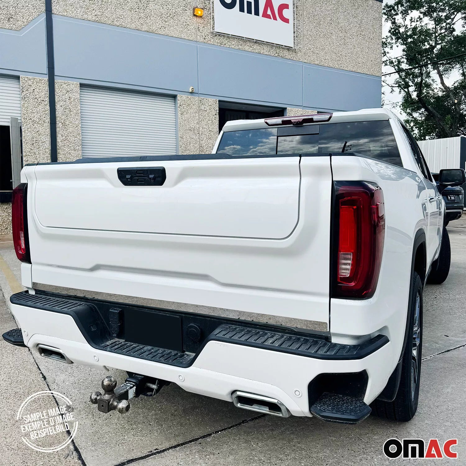 2014-2019 GMC Sierra 1500/2500/3500 HD Rear Trunk Molding Trim Stainless Steel Silver 1Pc
