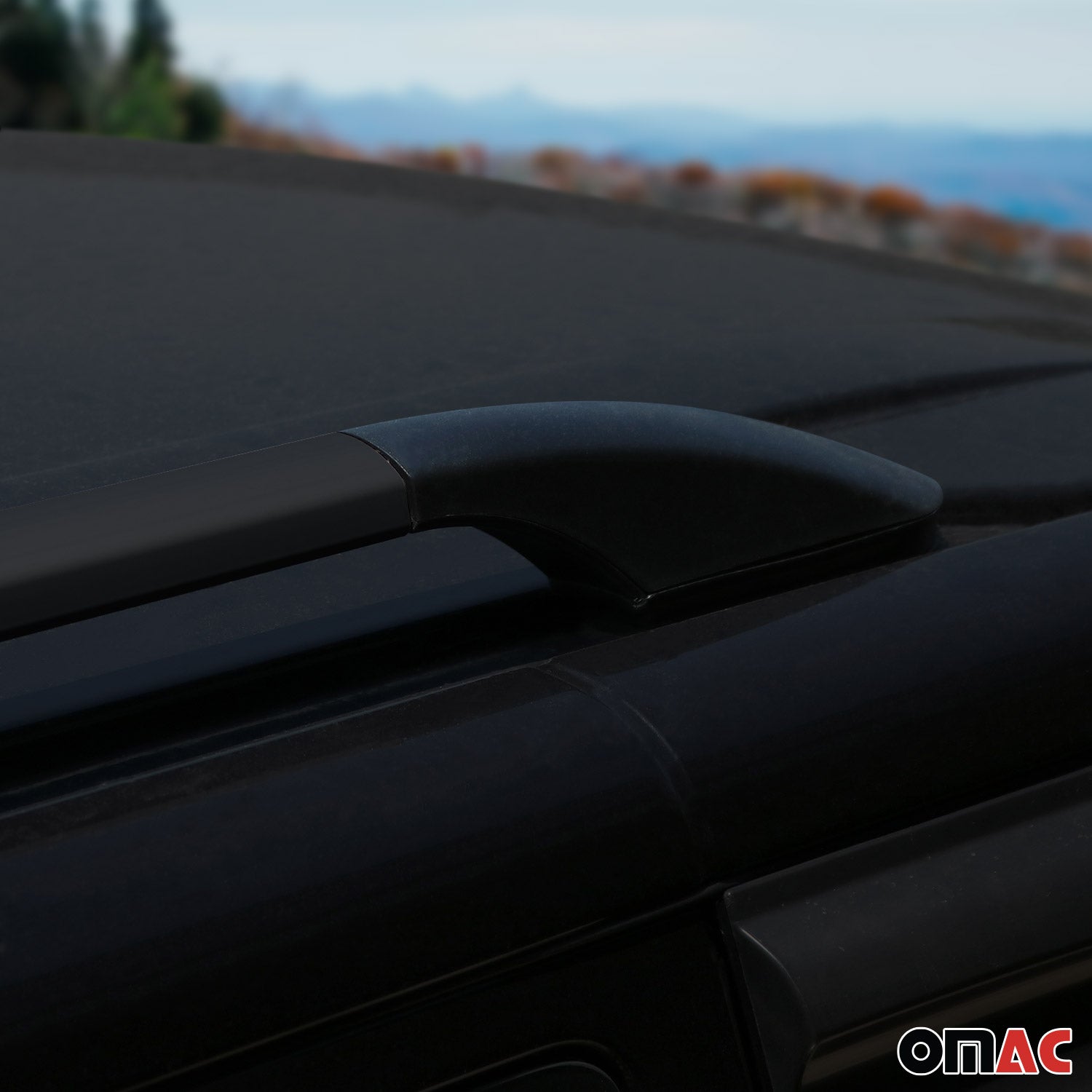 Roof Rack Side Rails for Ram ProMaster City 2015-2022 L2 LWB Aluminium Black 2x