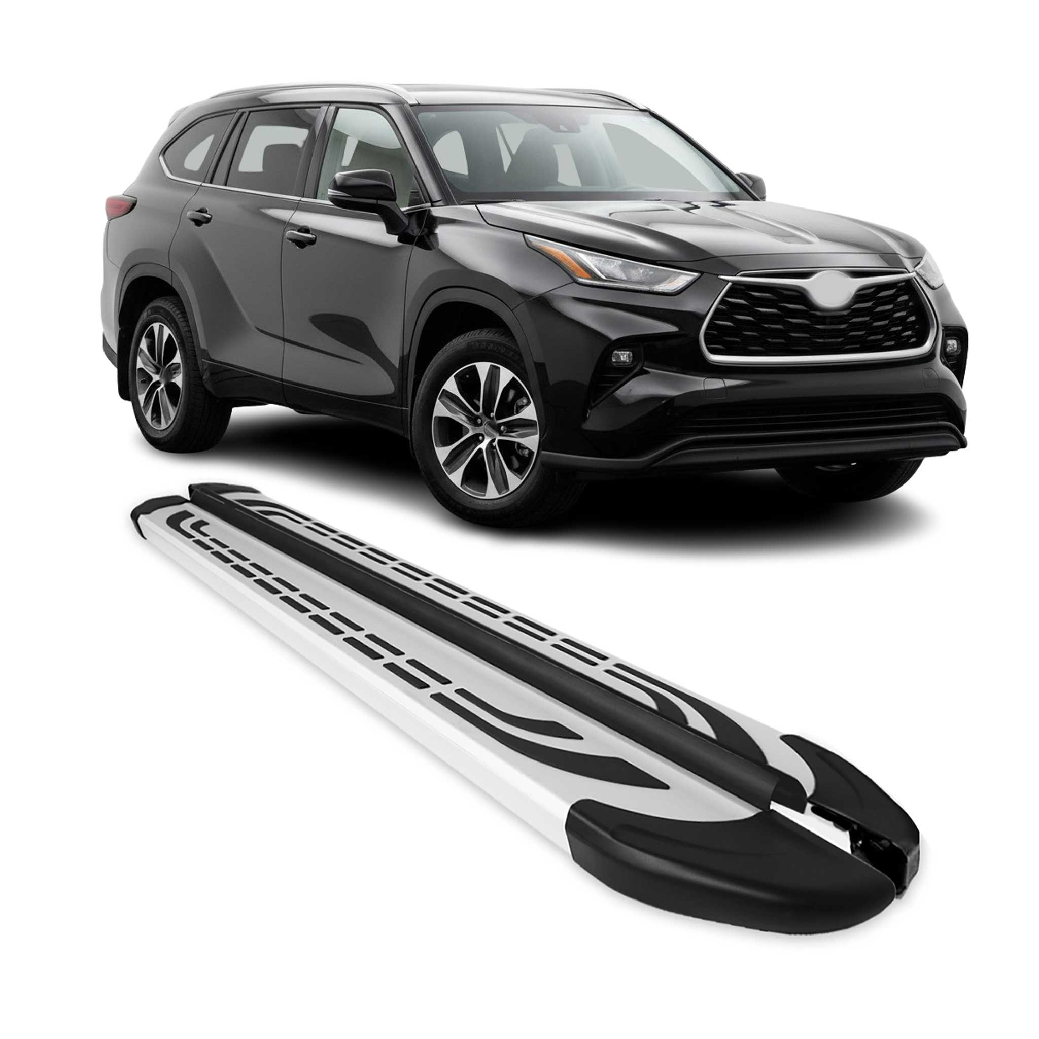 2020-2026 Toyota Highlander Nerf Bar Side Step Running Boards Alu 2x