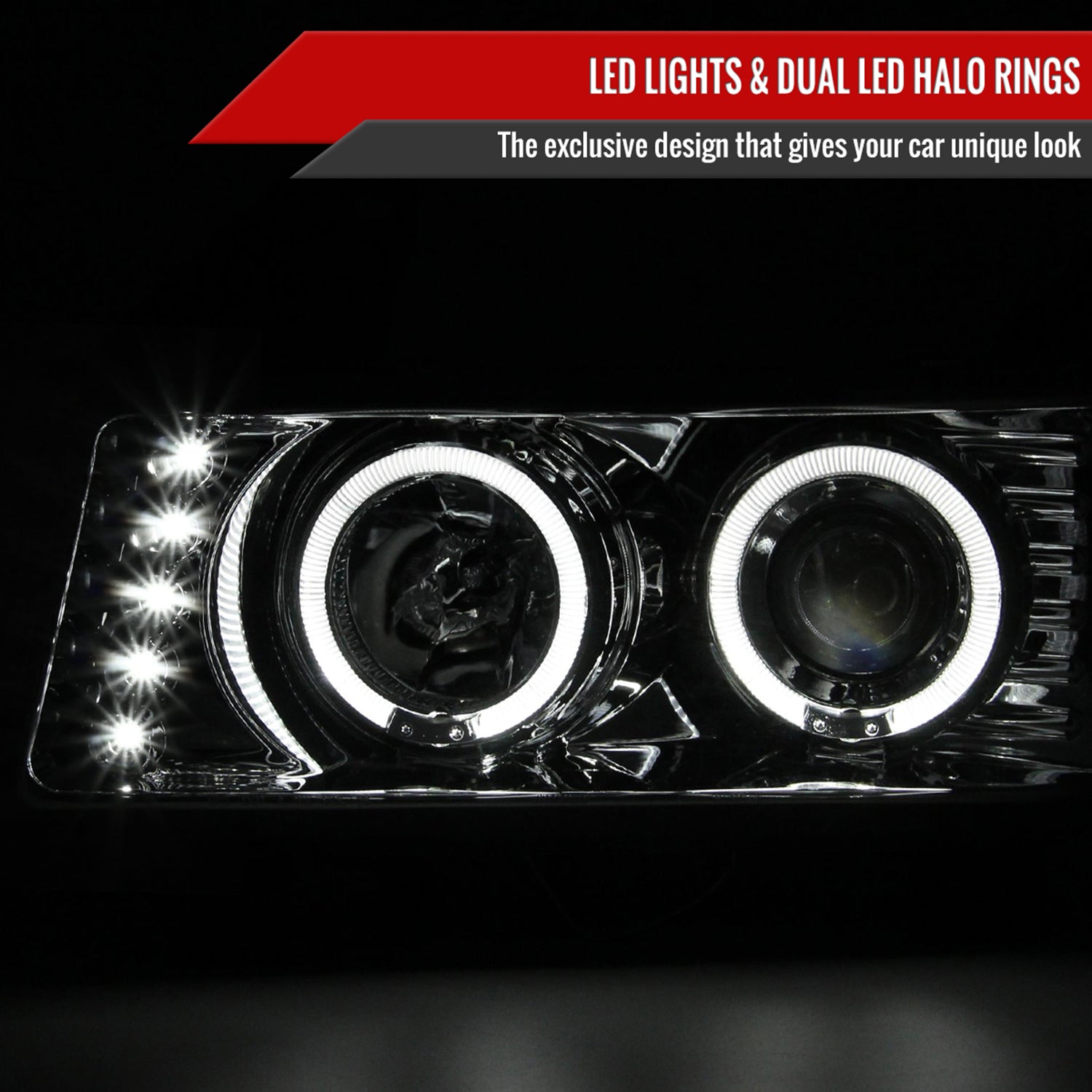 2004-2012 Chevy Colorado/GMC Canyon Headlights Corner Signal Lights Chrome