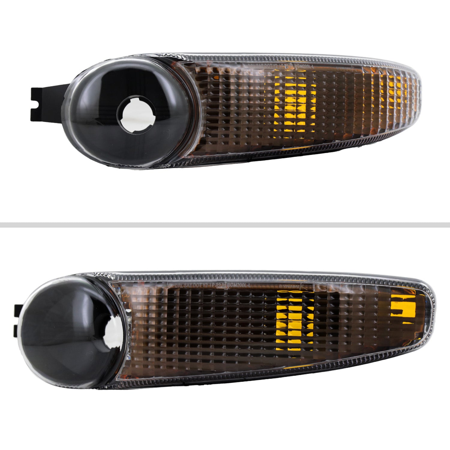 1999-2006 GMC Sierra /00-2006 Yukon XL Denali Signal Bumper Lights Matt Black