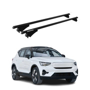 Roof Rack Cross Bars Luggage Carrier for Volvo EX40 2024-2026 Aluminium Black 2x