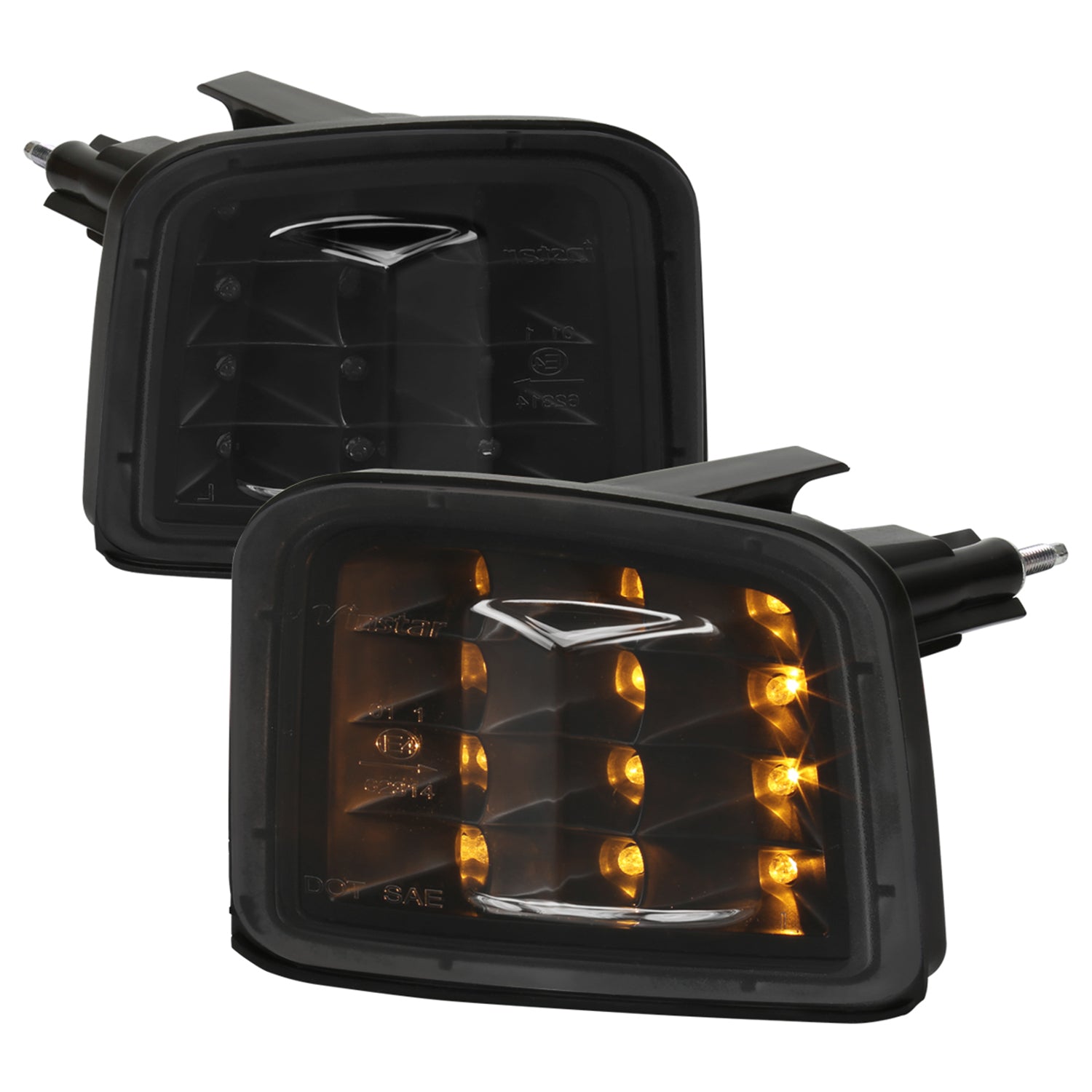 2015-2021 Subaru WRX / 15-2017 WRX STI Front Bumper LED Turn Signal Lights Smoke