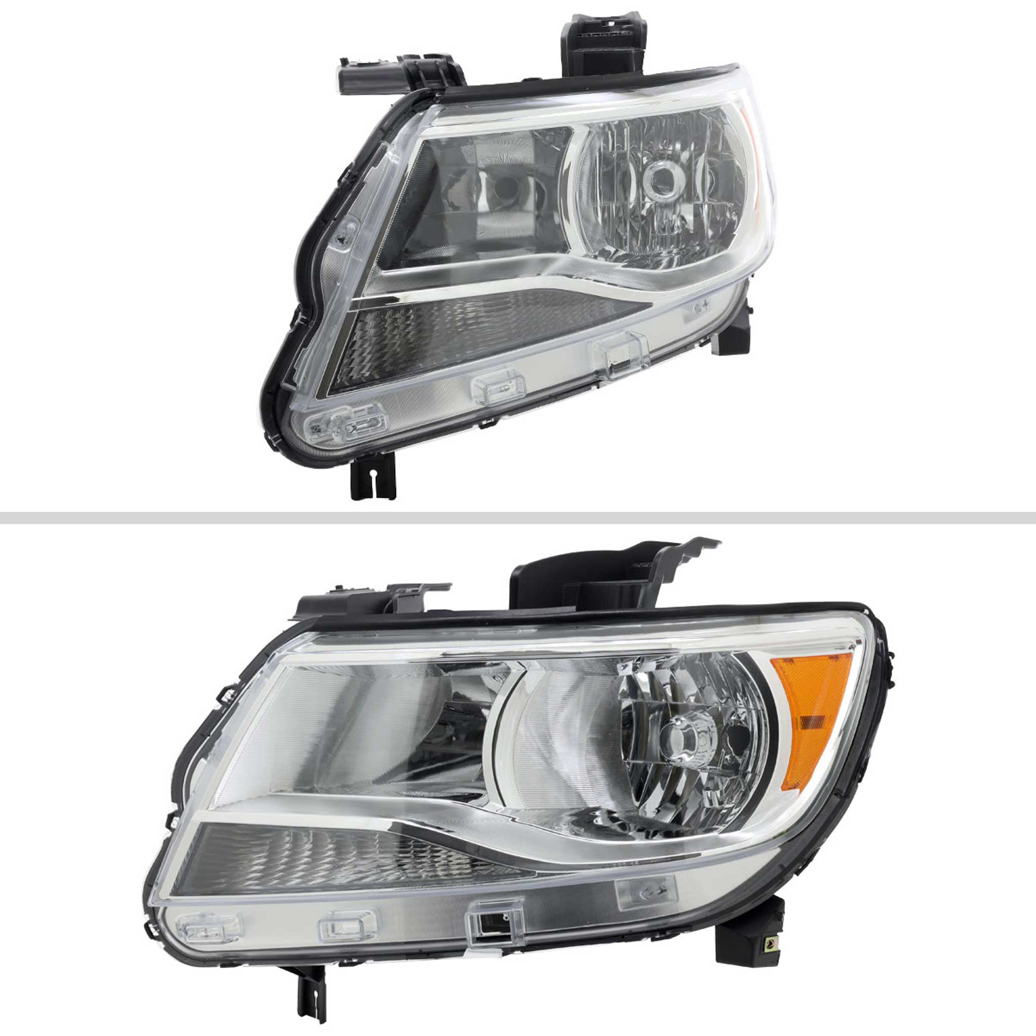 For Chevrolet Colorado 2015-2022 Factory Style Headlights Chrome Housing Clear Lens