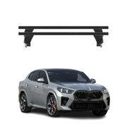 Top Roof Racks Cross Bars Luggage Carrier for BMW X2 U10 2024-2026 Alu Black 2x