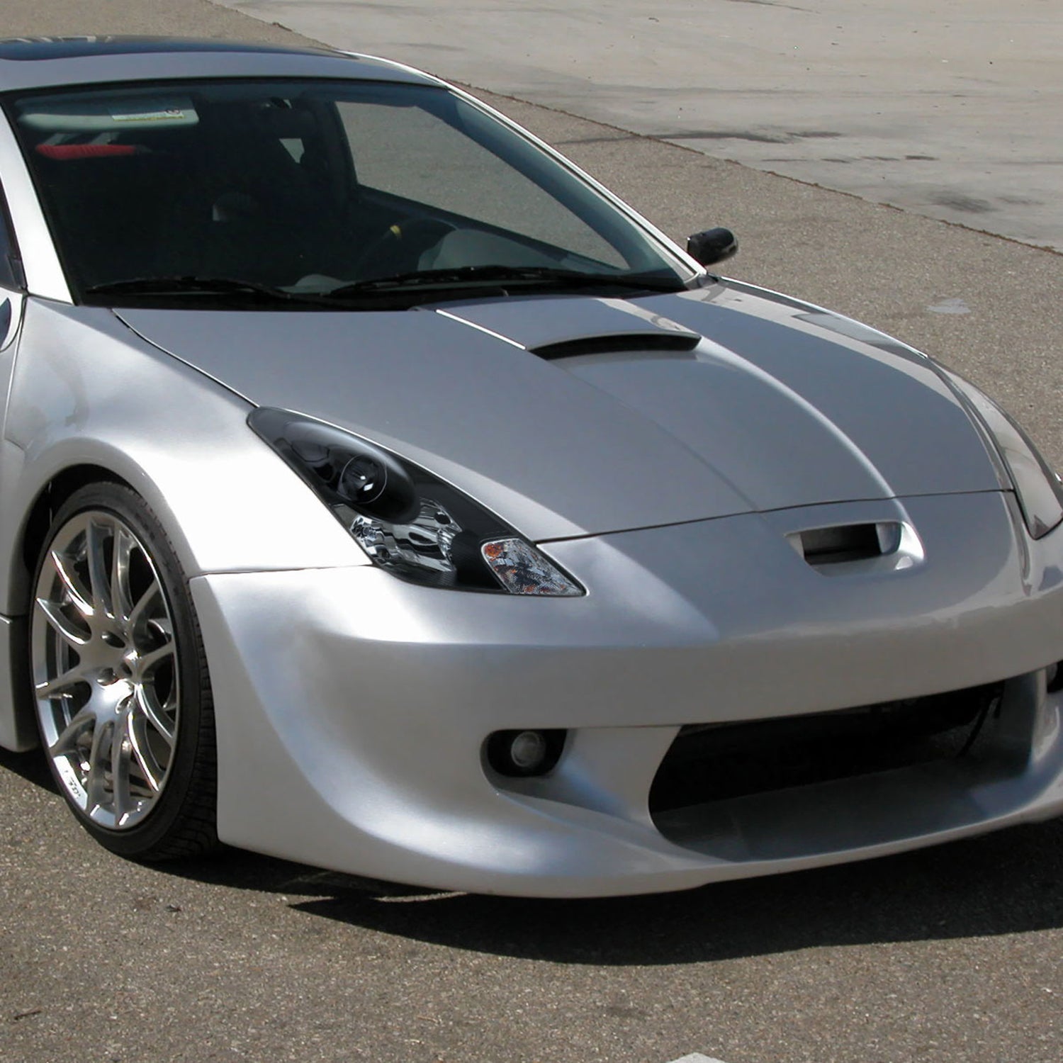 2000-2005 Toyota Celica Projector Headlights Matte Black Housing/Clear Lens
