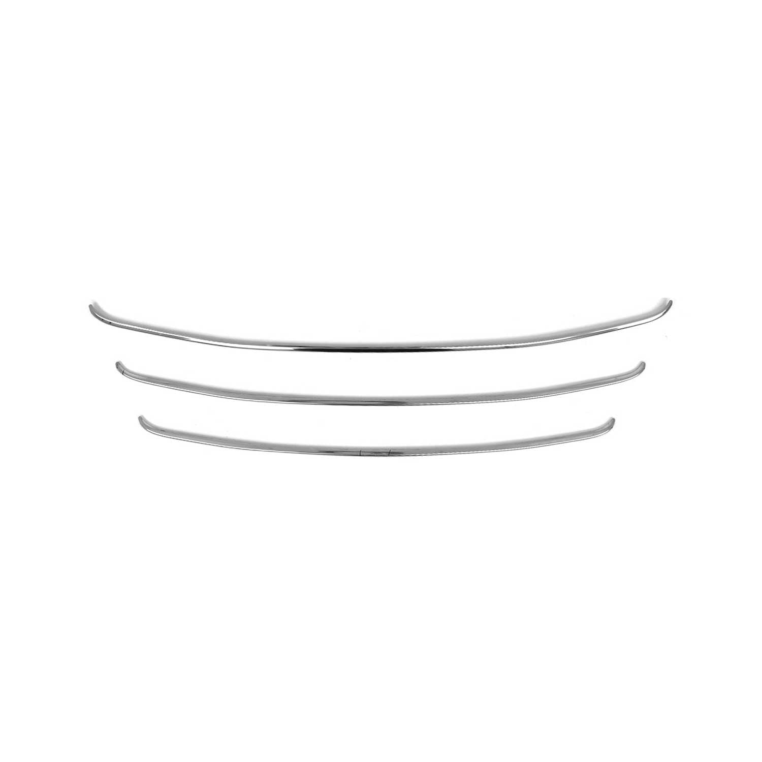 2010-2015 Hyundai Tucson Front Bumper Grill Trim Molding Stainless Steel Silver 3 Pcs