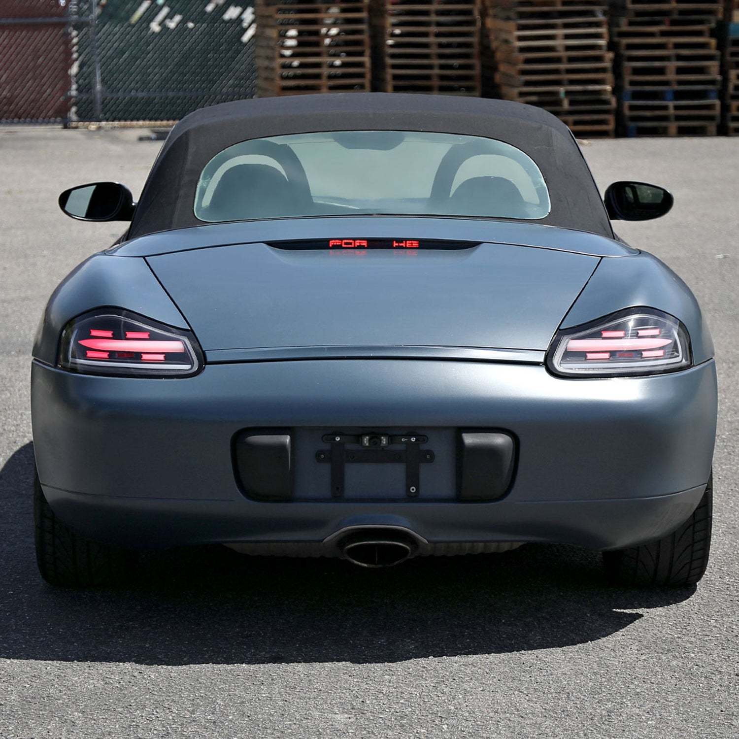 1997-2004 Porche Boxster 986 LED Sequential Tail Lights Matte Black/Clear Lens