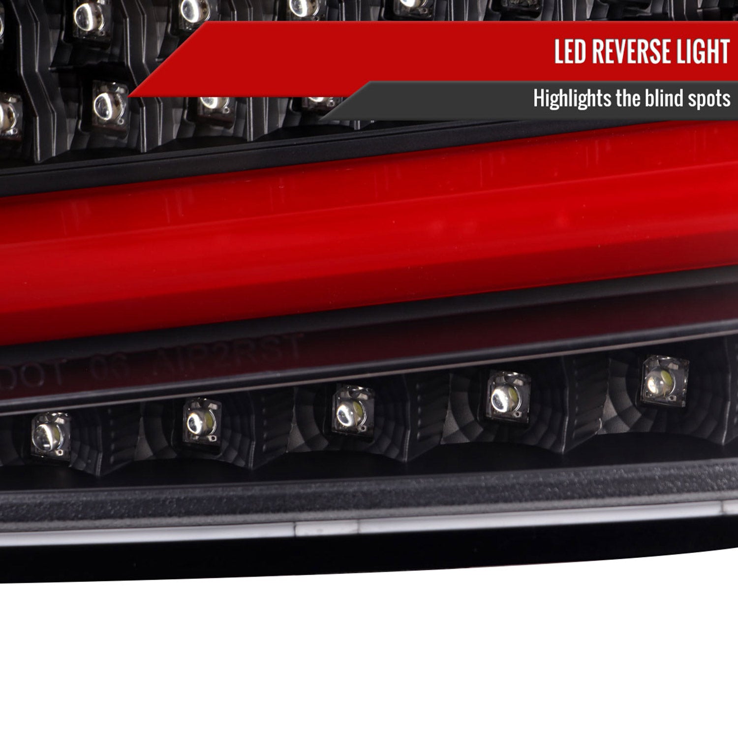 2008-2014 Subaru ImprezaWRX/STI Red LED Turn Signal Tail Lights Matt Black