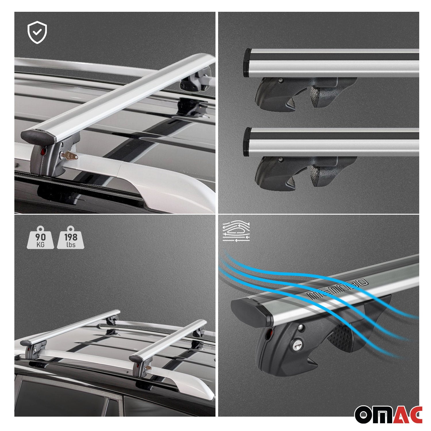 2019-2025 Subaru Forester V Roof Rack Cross Bars Silver
