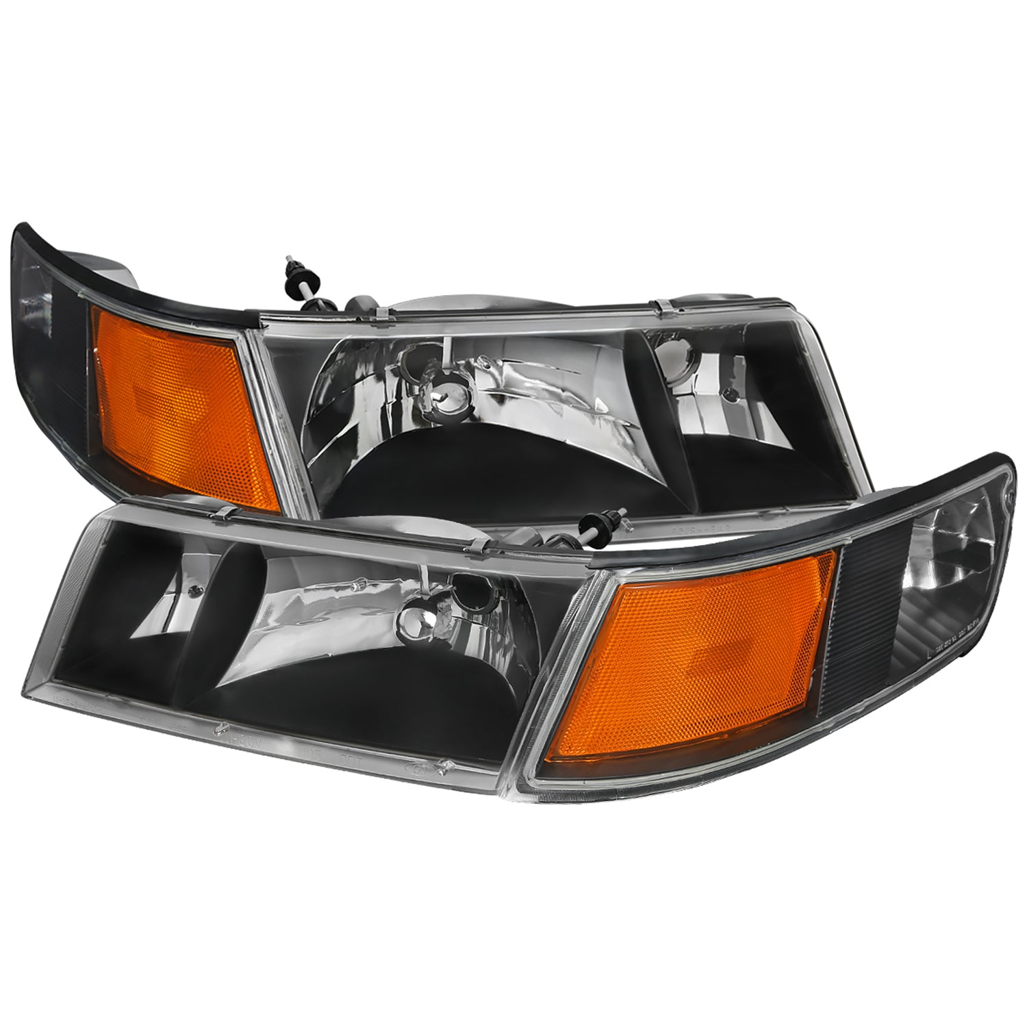 1998-2002 Mercury Grand Marquis Factory Headlights Corner Signal Lights