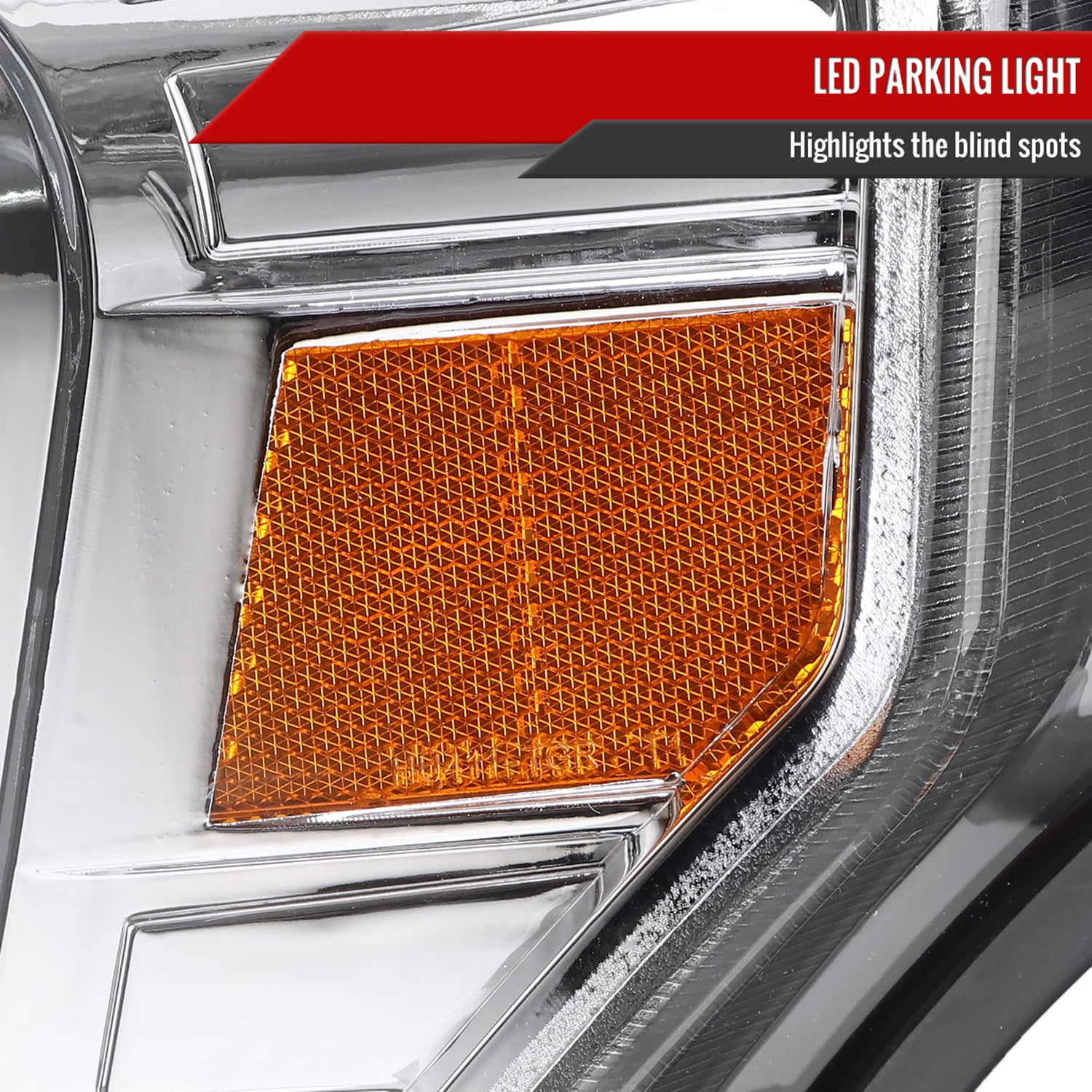 2009-2014 Ford F-150 LED C-Bar Projector Headlights Chrome/Clear Lens