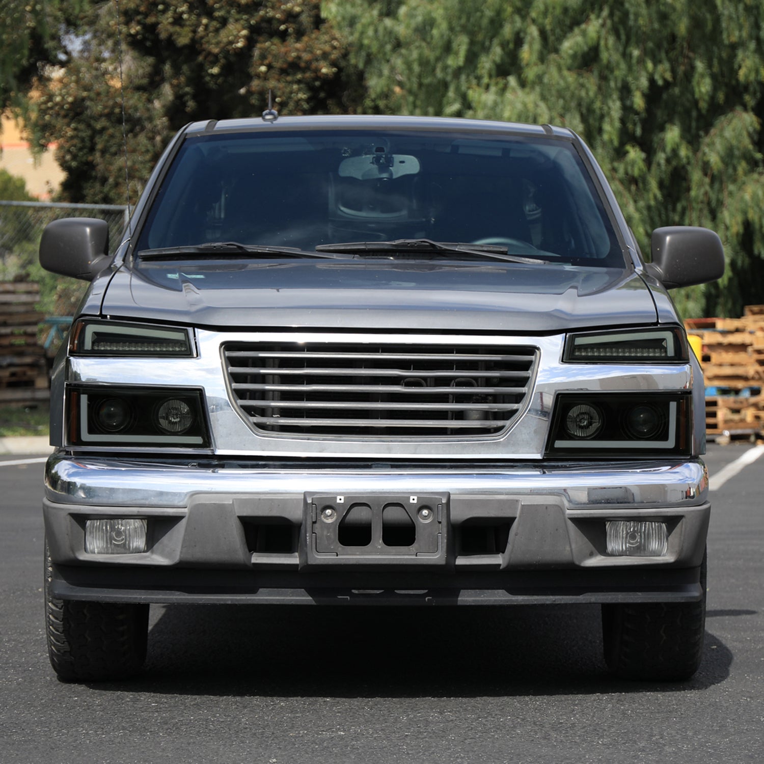 2004-2012 Chevy Colorado/GMC Canyon LED Headlights&Corner Lamp Smoke