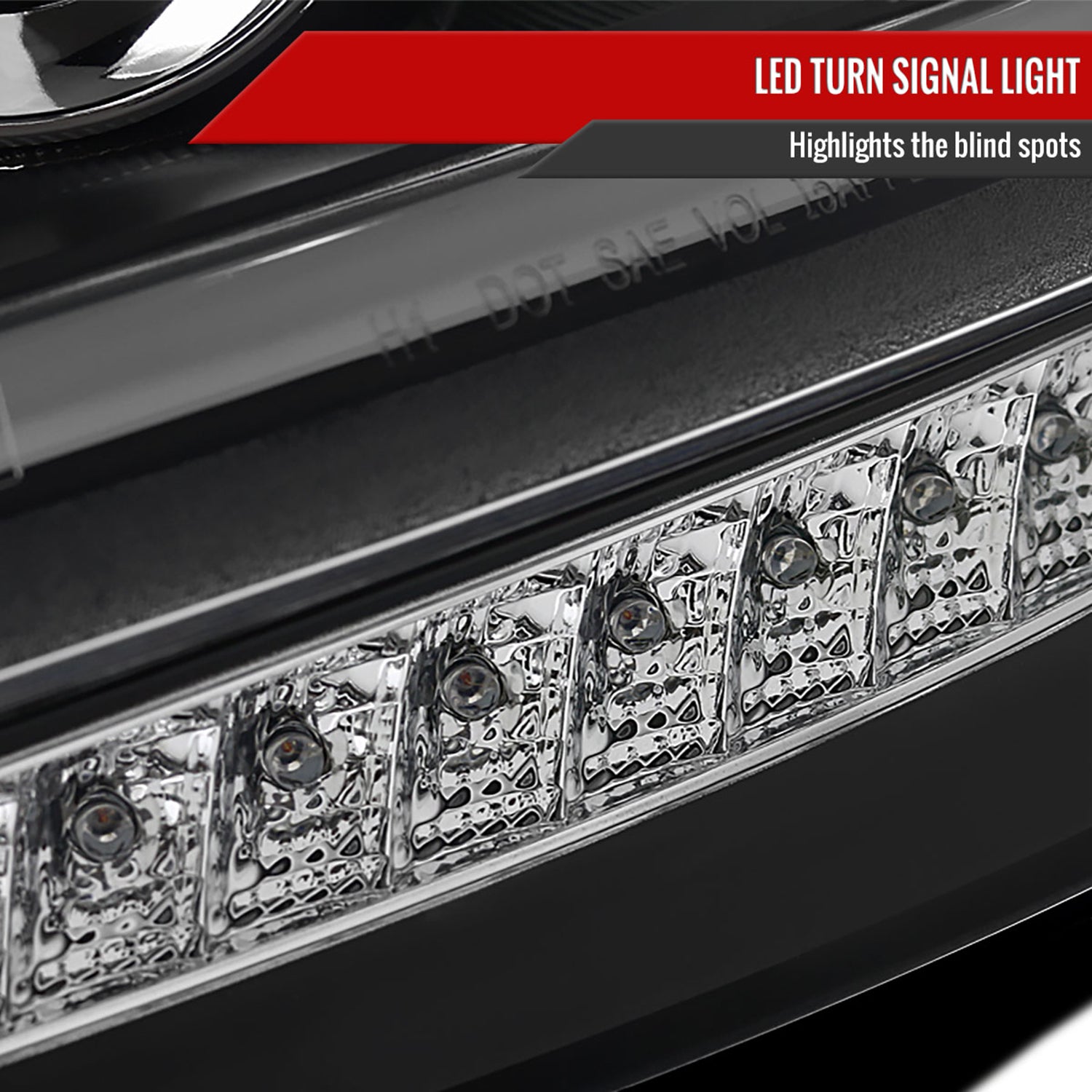 2010-2011 Kia Soul Projector Headlights LED Light Bar&LED Signal Lights Black