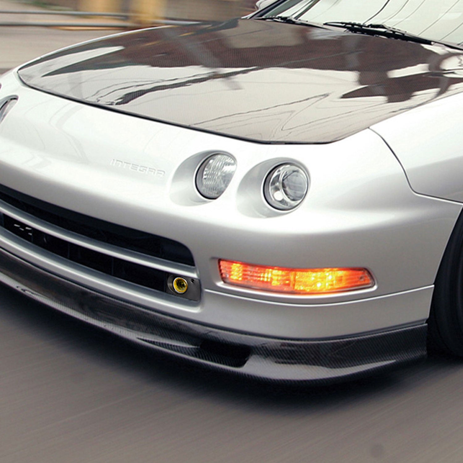 1994-1997 Acura Integra Coupe/Sedan H3 Fog Lights Kit Chrome/Yellow Lens