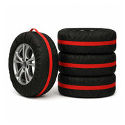 4 Pcs 14''-17" Car Spare Tire Cover Wheel Storage Bag Auto Protector Accessories