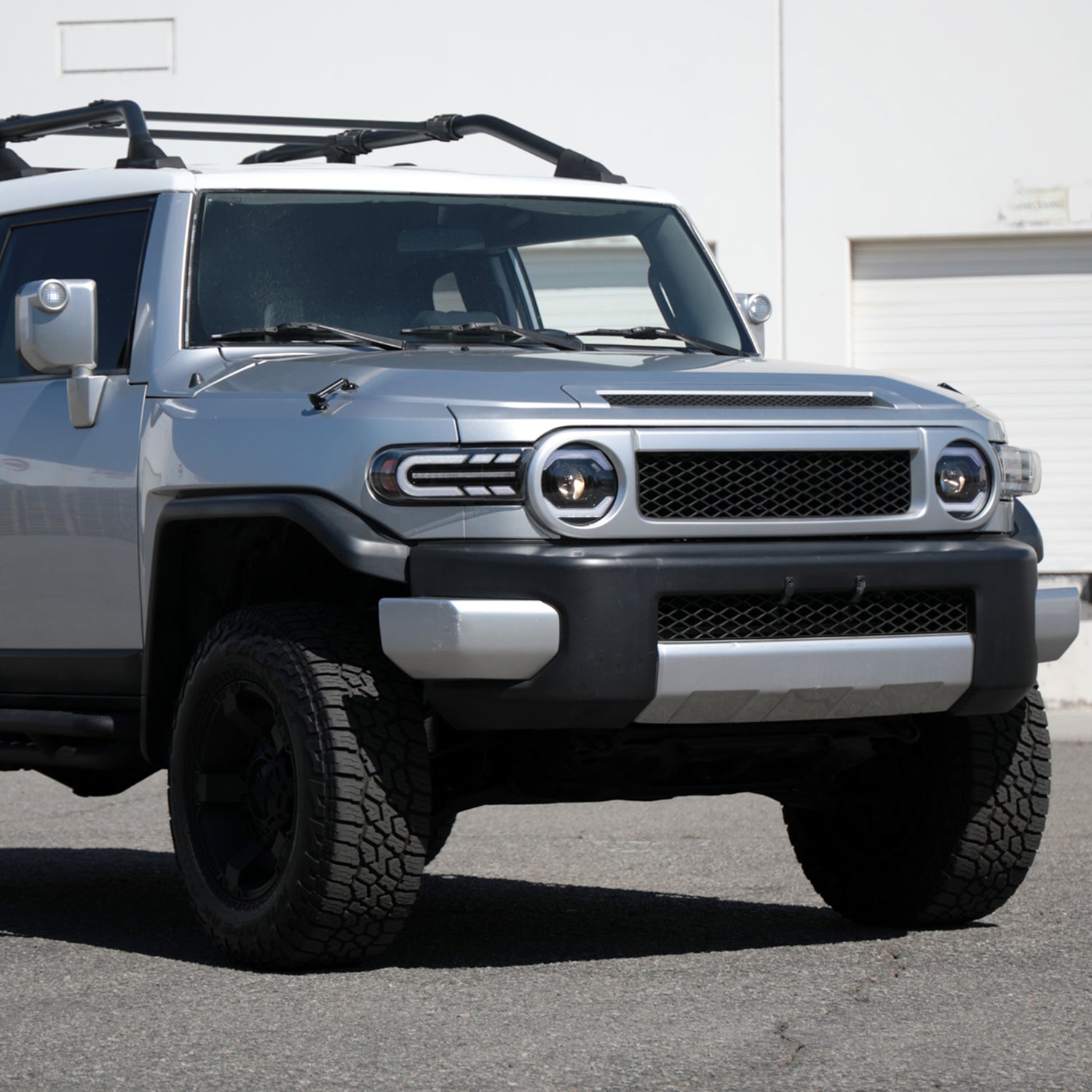 2007-2014 Toyota FJ Cruiser Signal Animated LED Bar Projector Headlights Black