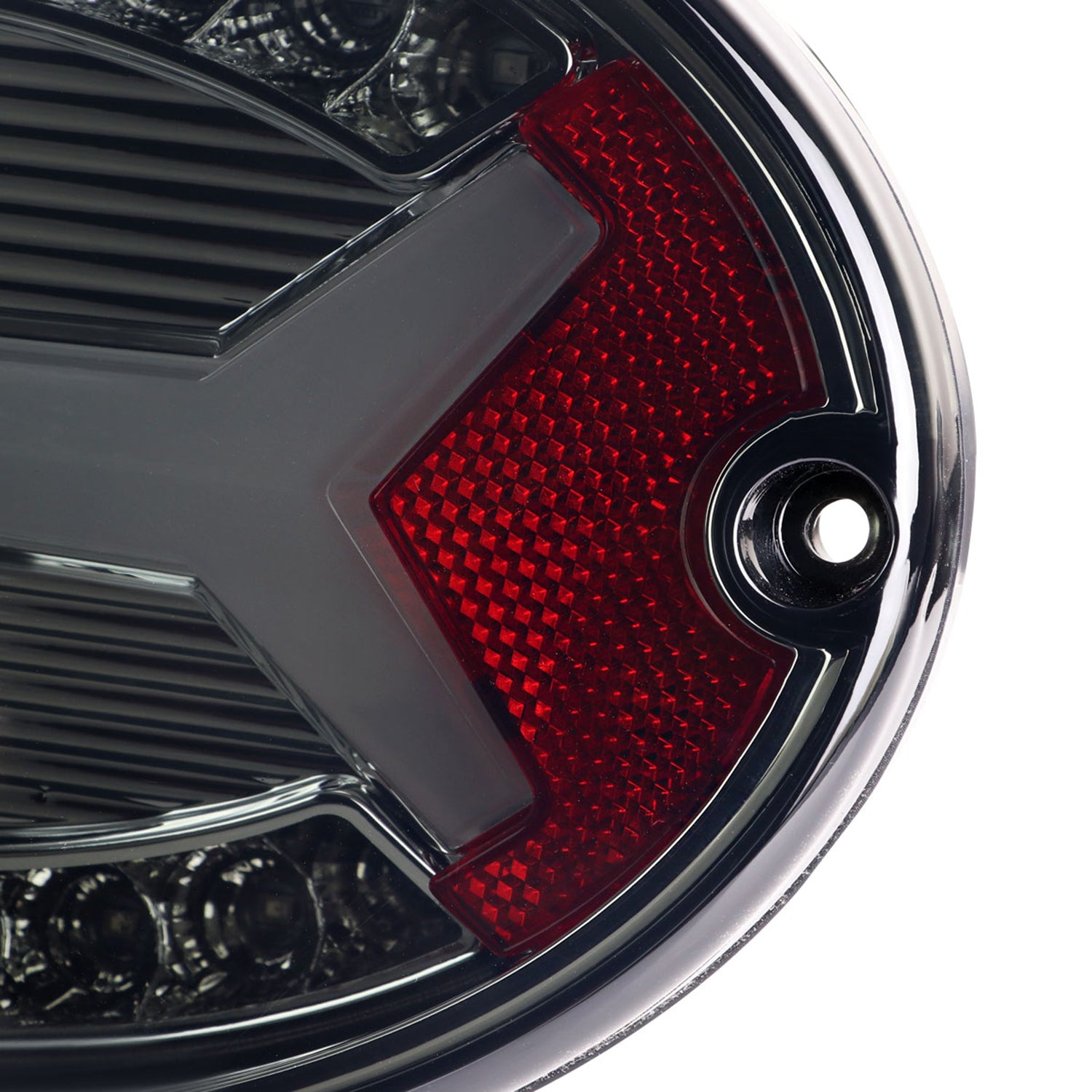 1997-2004 Chevy Corvette C5 4 PC White LED Bar Tail Lights Chrome/Dark Smoke