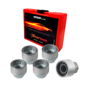 Wheel Lock Kit for Ford F-350 Super Duty M14X1,5 Galvanized Silver 4Locks & 1Key