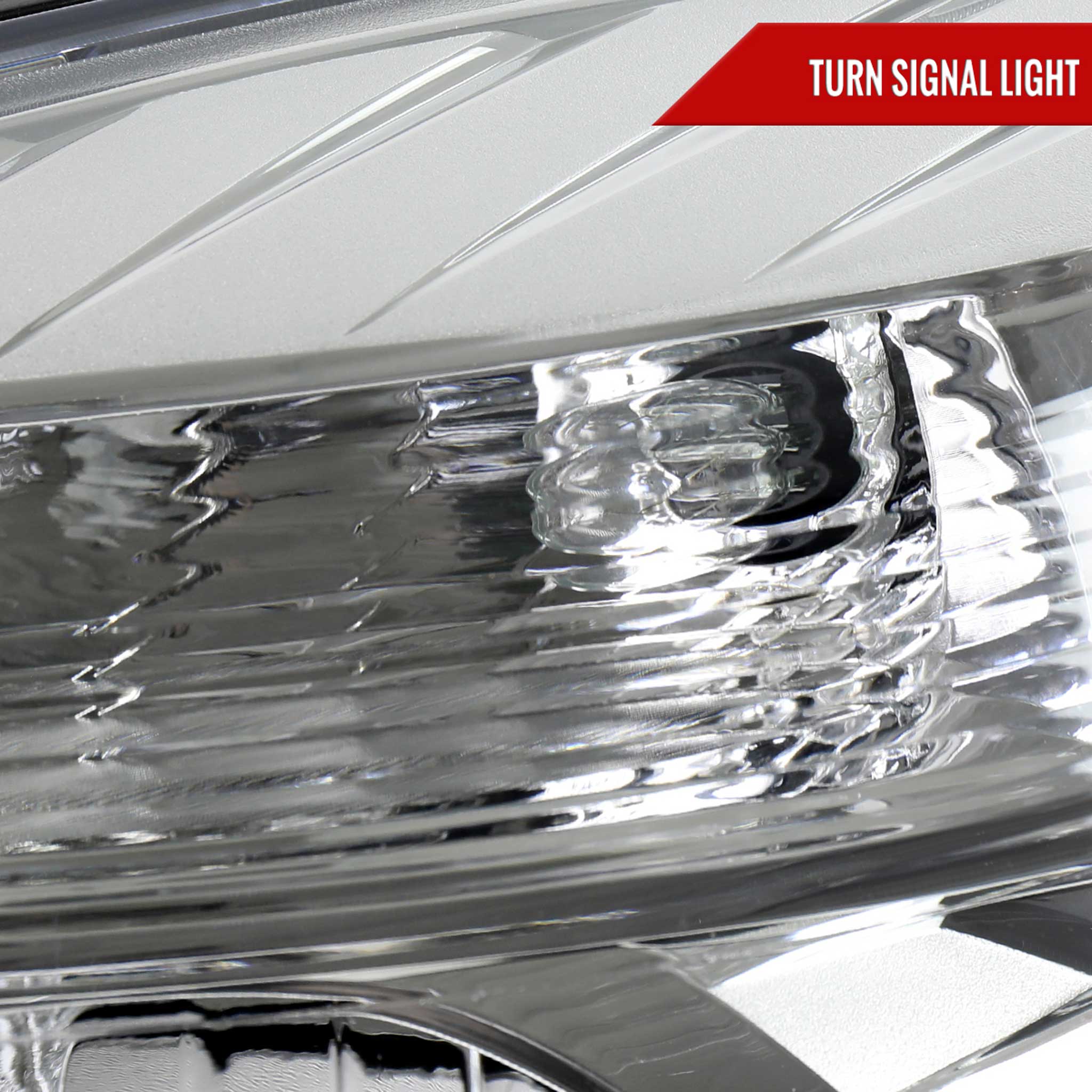 For Chevrolet Equinox 2010-2015 Factory Style Headlights Chrome Housing Clear Lens