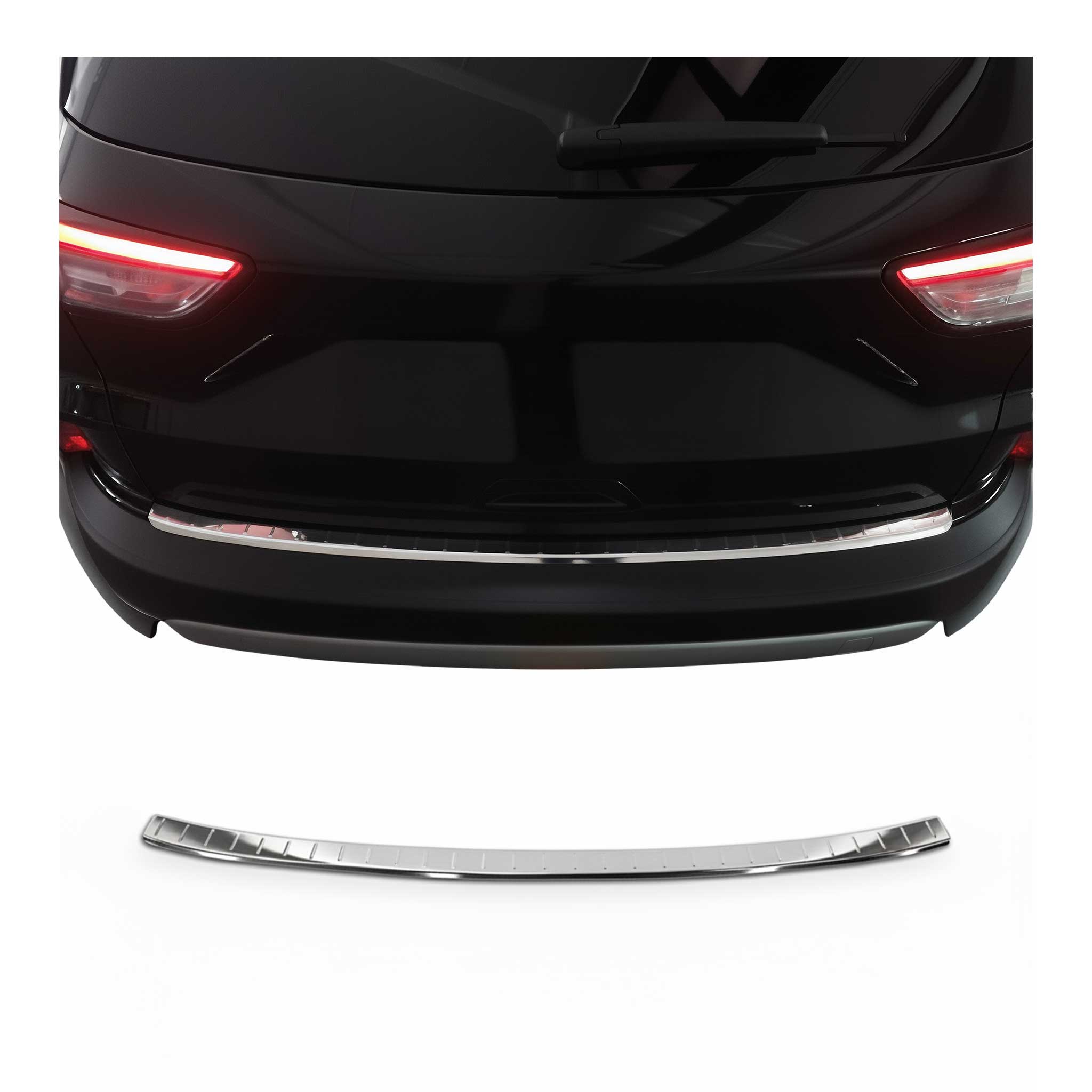 2020-2022 Ford Escape 4.gen Pre-FL Rear Bumper Sill Cover Protector Guard Stainless Steel