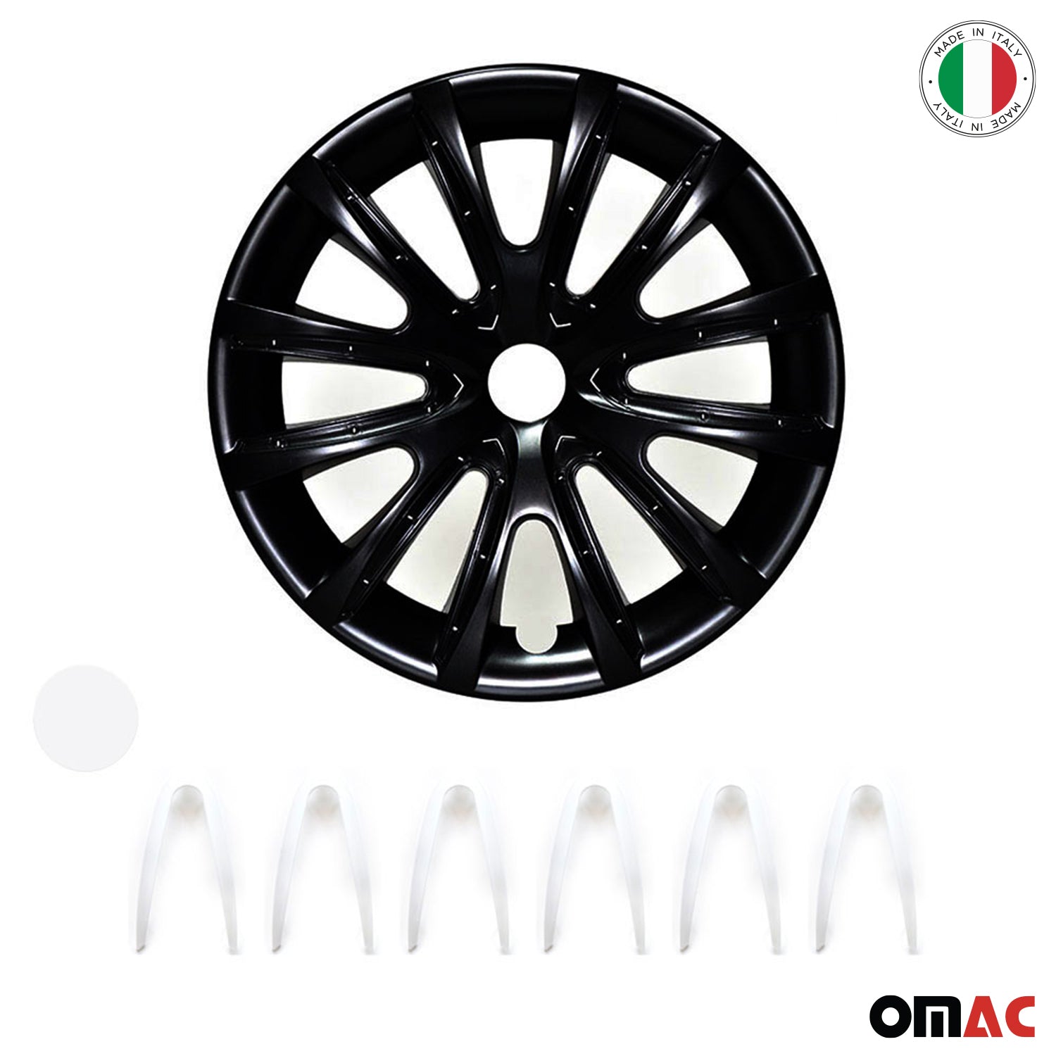16" Wheel Covers Hubcaps for Kia Forte Black Matt White Matte